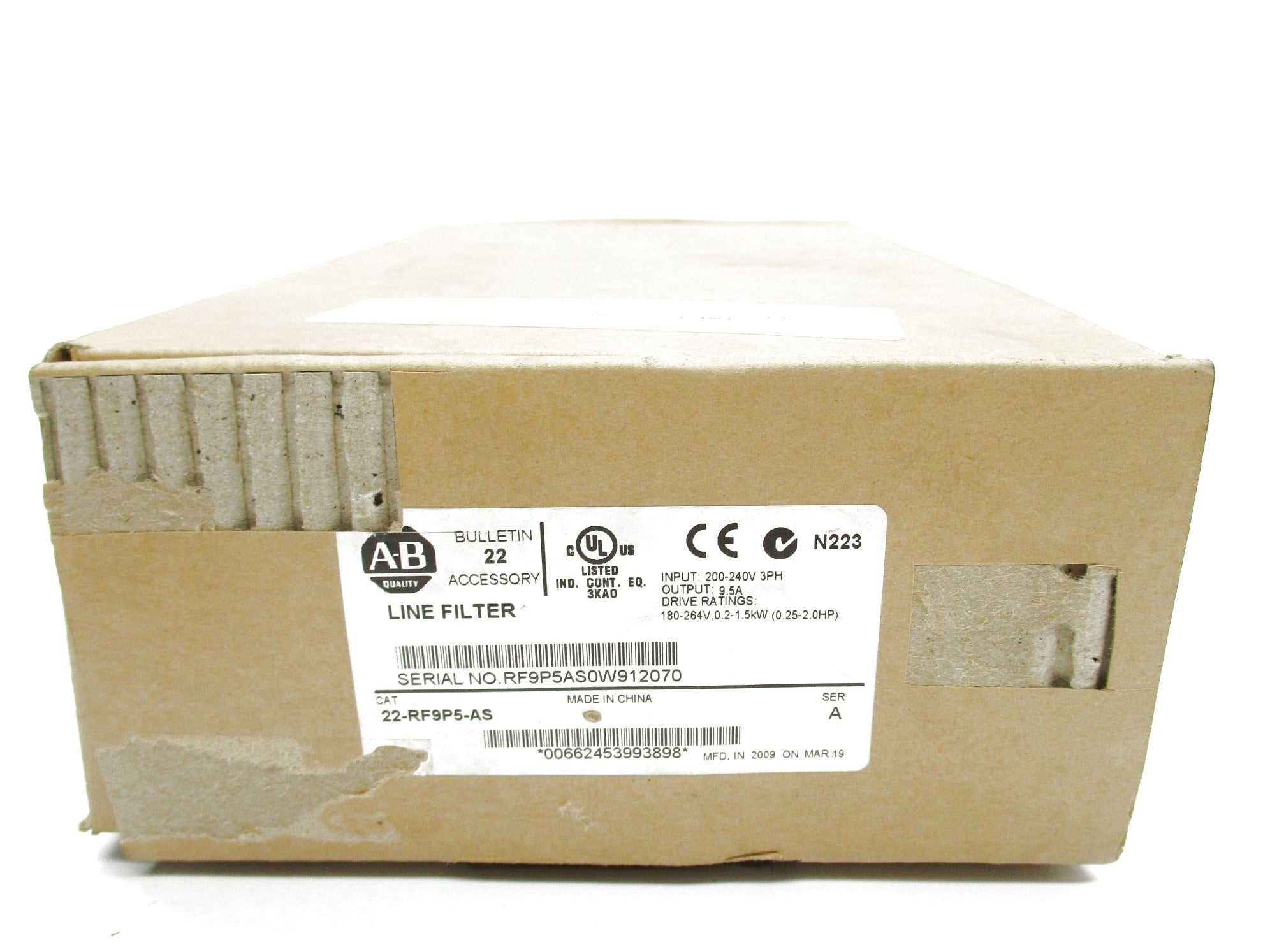 INDUSTRIAL SPARE PART 22-RF9P5-AS SER. A NSMP