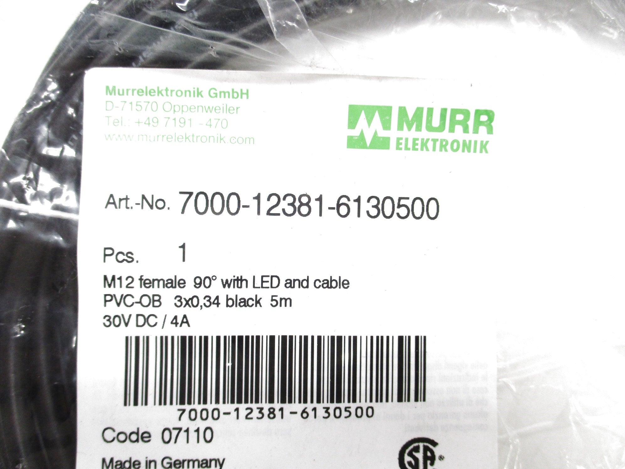 MURR ELEKTRONIK 7000-12381-6130500 NSMP