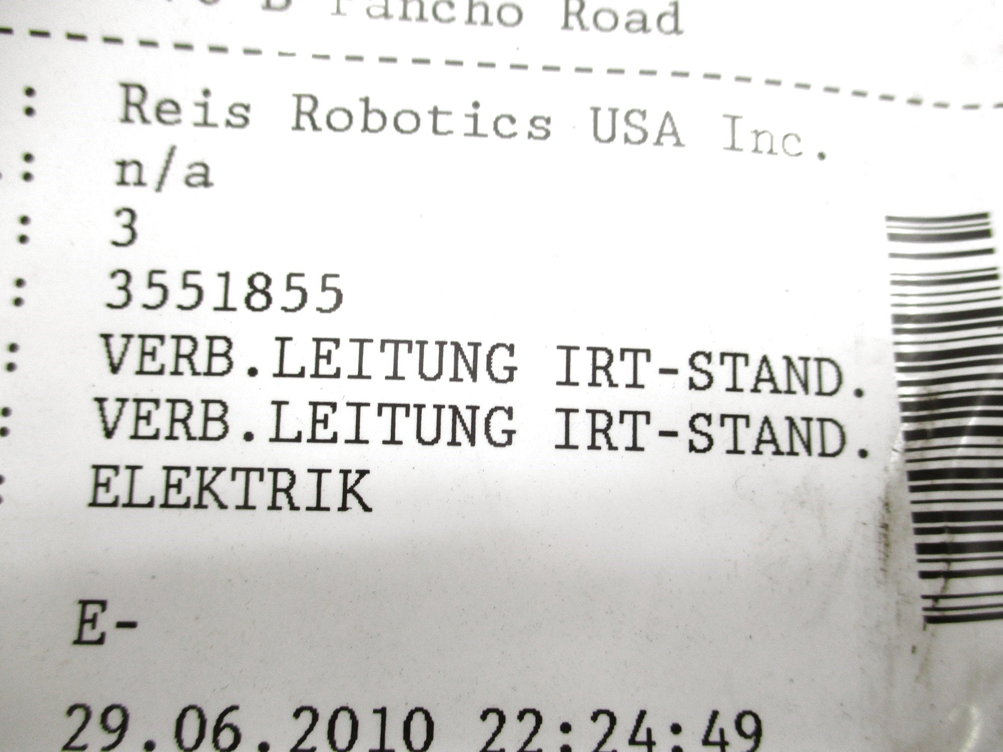 REIS ROBOTICS 3551855 NSNP