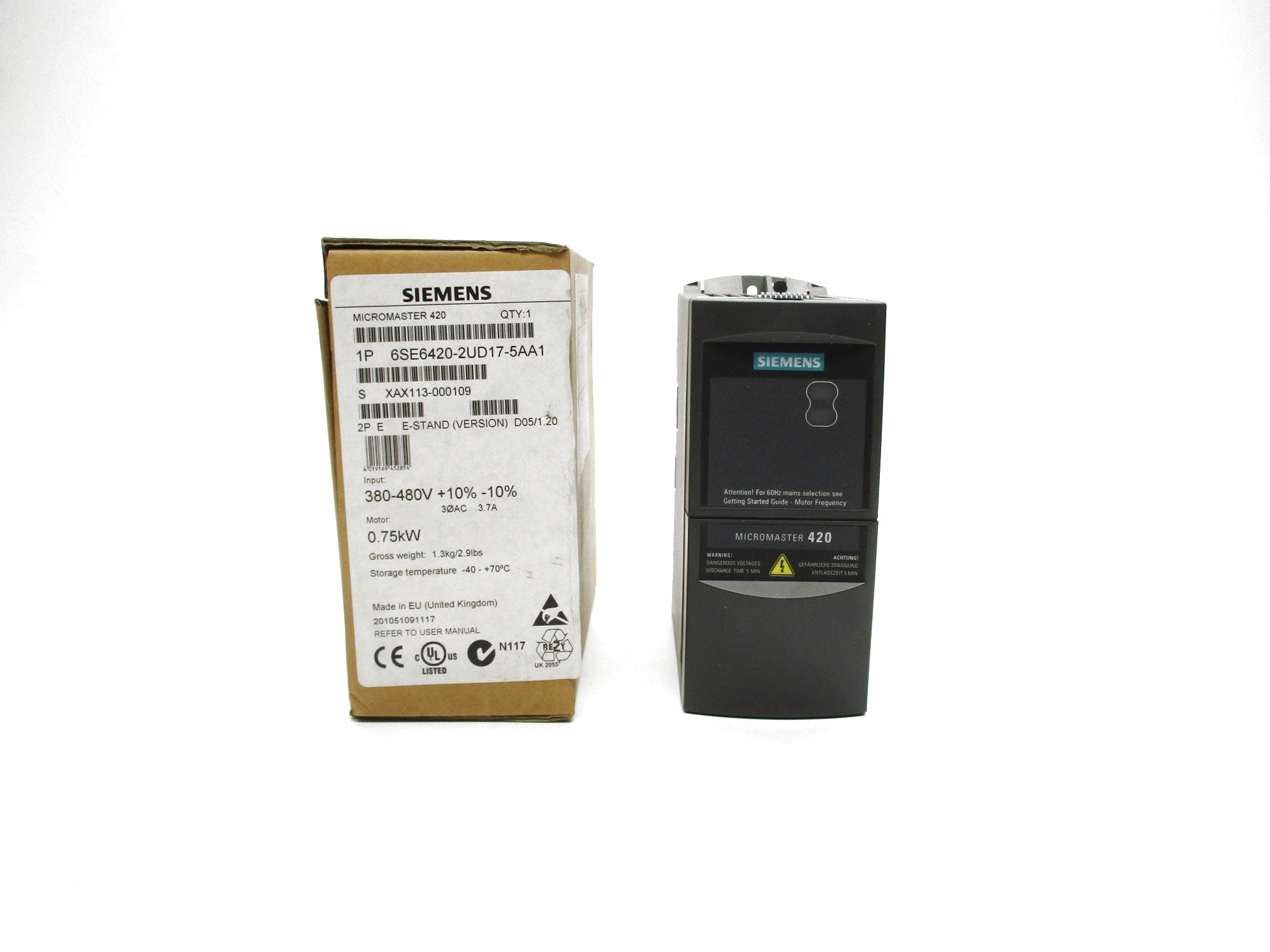 SIEMENS 6SE6420-2UD17-5AA1 NSMP