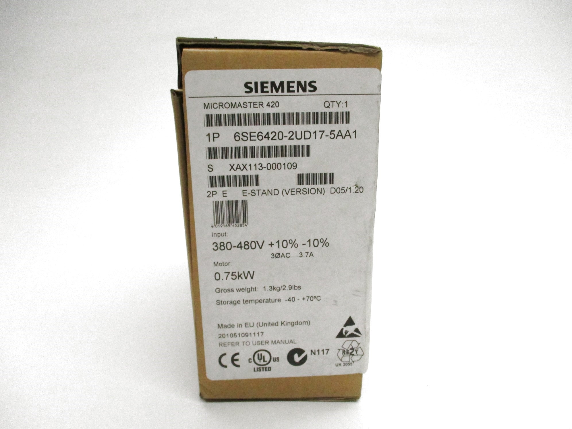 SIEMENS 6SE6420-2UD17-5AA1 NSMP