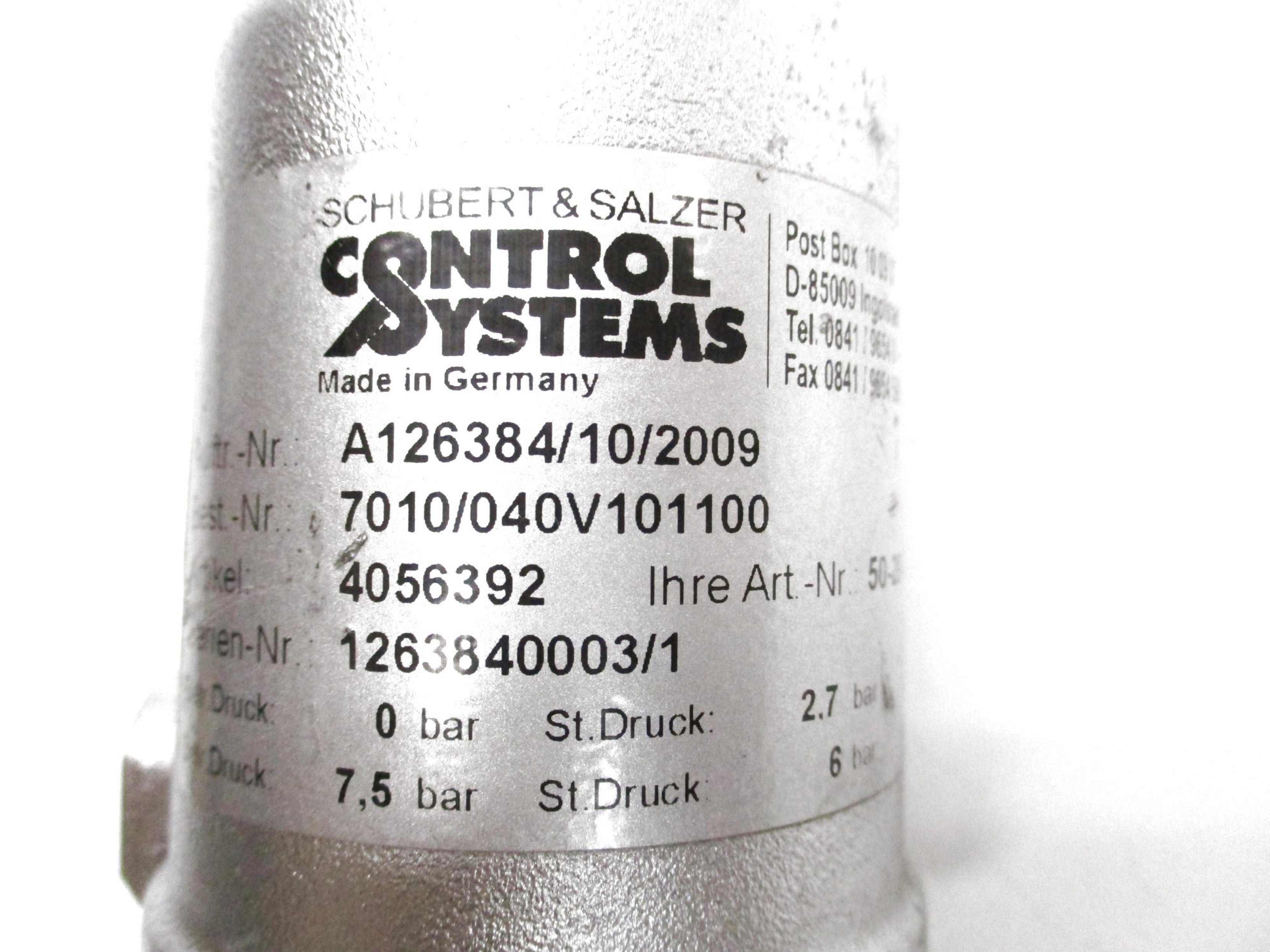 SCHUBERT & SALZER A126384/10/2009 4056392 NSNP