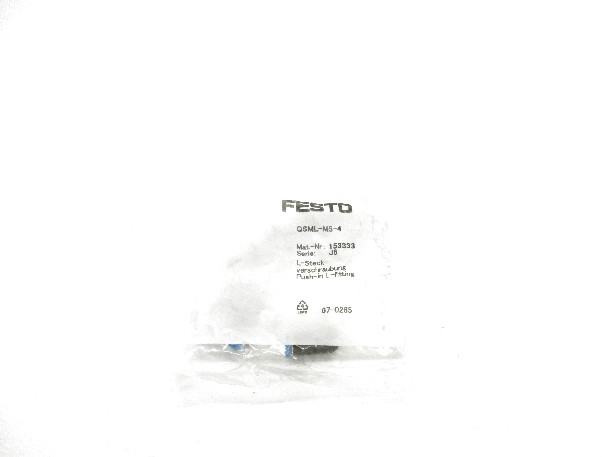FESTO QSML-M5-4 (PKG OF 10) NSMP