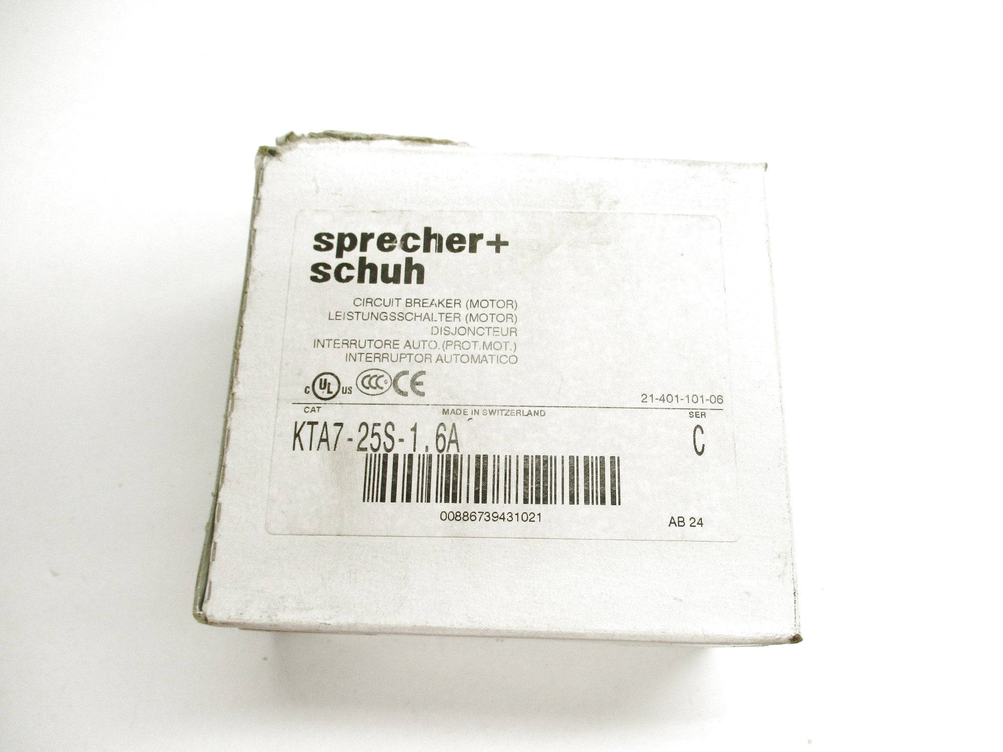 SPRECHER+SCHUH KTA7-25S-1.6A SER. C 1.0-1.6A 690V NSMP