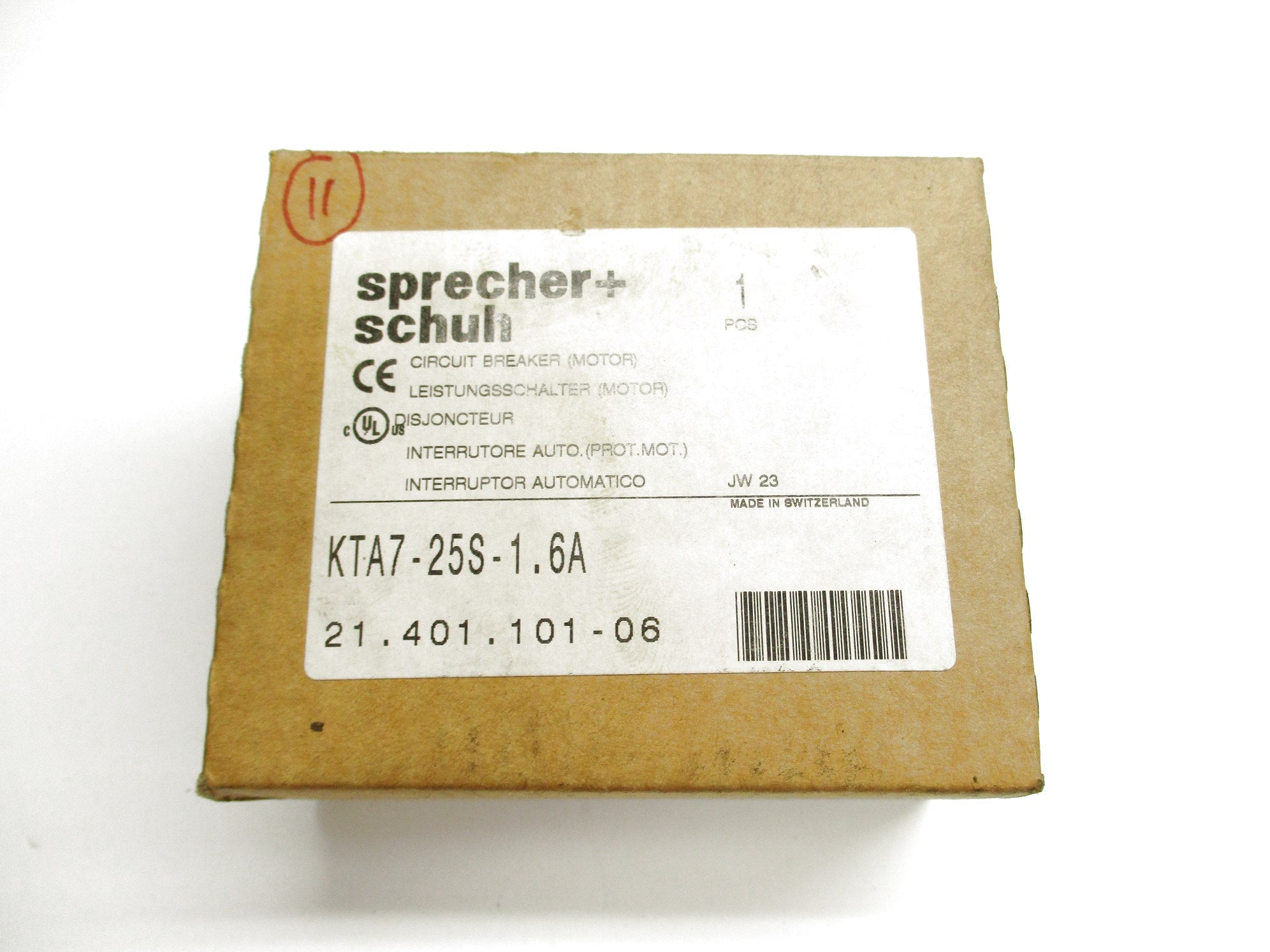 SPRECHER+SCHUH KTA7-25S-1.6A 690V 1.0-1.6A NSMP