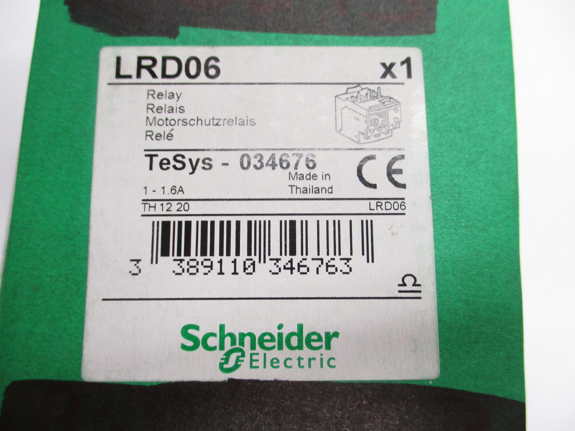 SCHNEIDER ELECTRIC LRD06 690V 1.6A NSMP