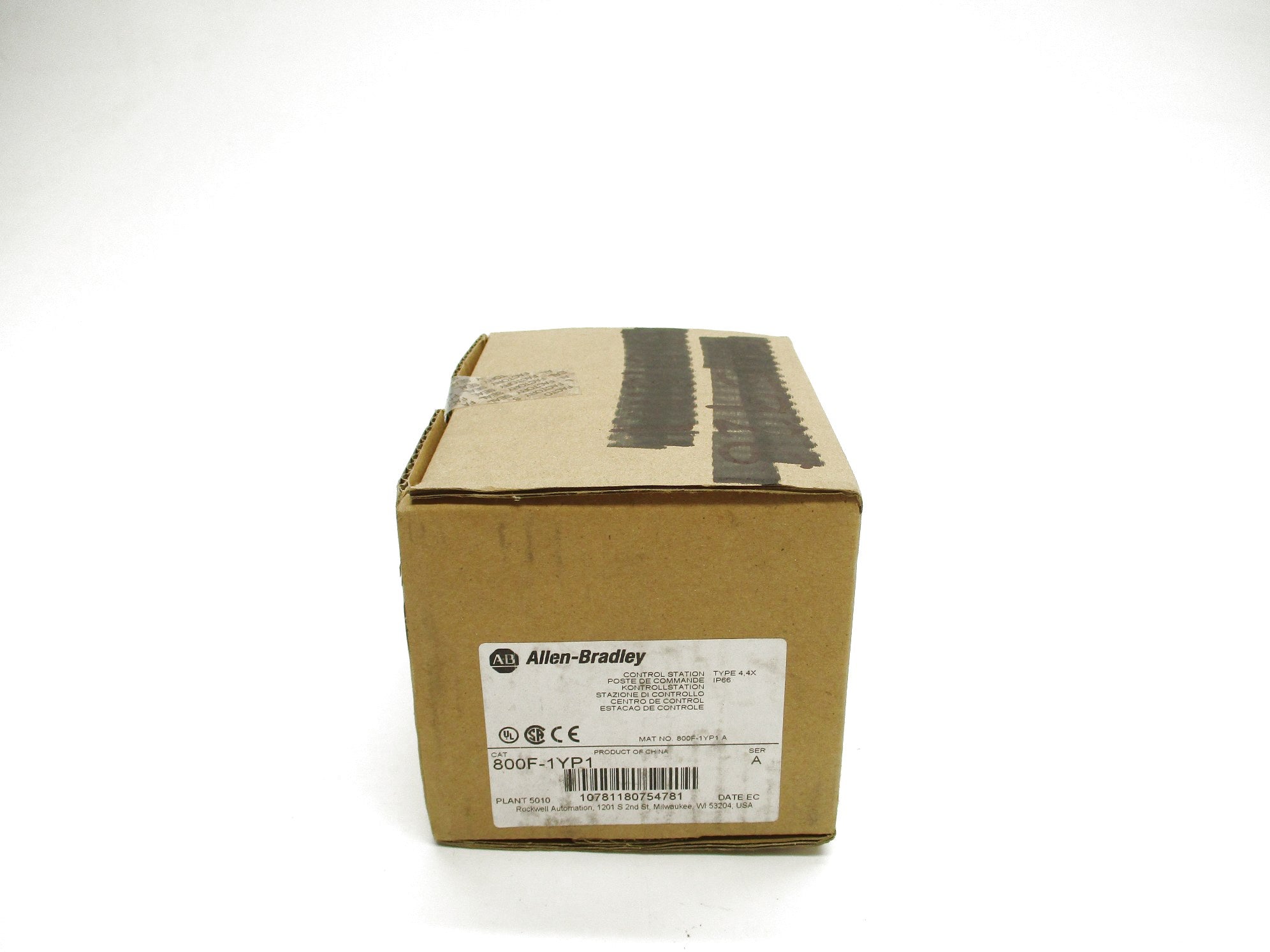 ALLEN BRADLEY 800F-1YP1 SER. A (BR/WH) NSFS