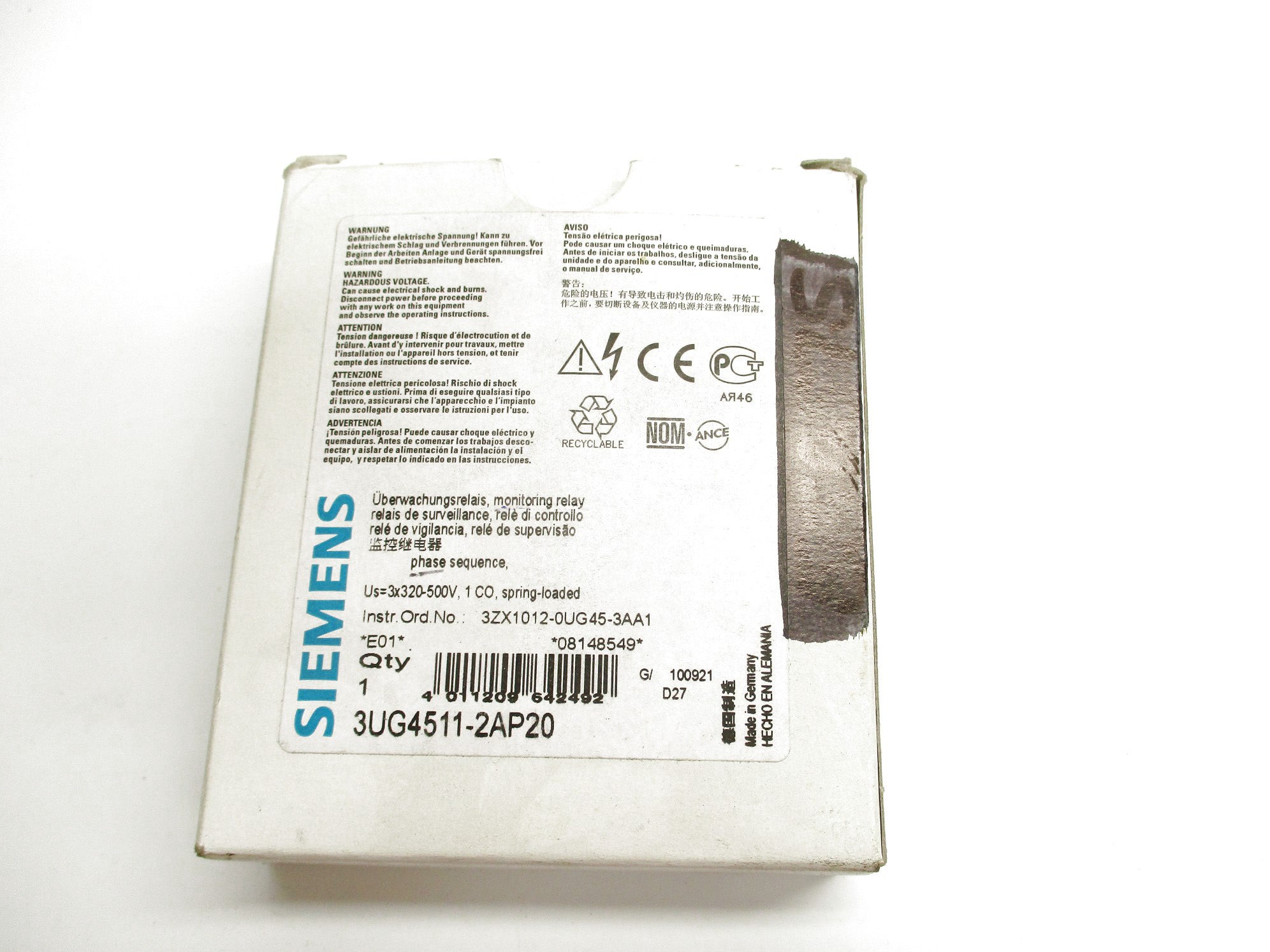 SIEMENS 3UG4511-2AP20 320-500V NSMP