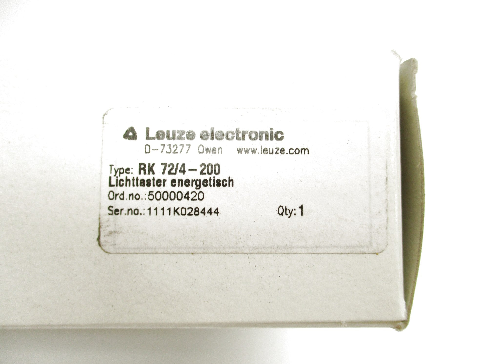 LEUZE ELECTRONIC RK72/4-200 NSMP