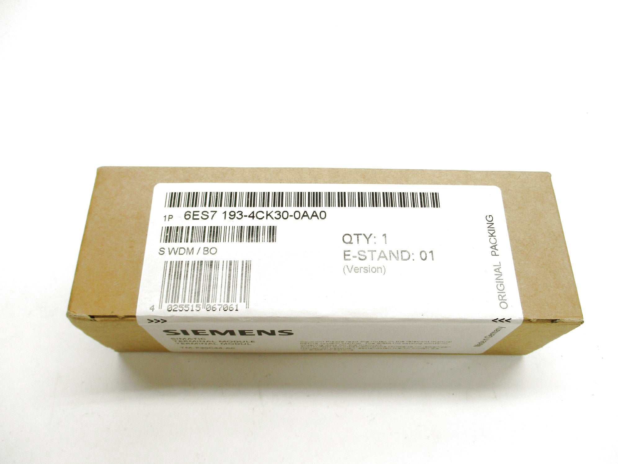SIEMENS 6ES7193-4CK30-0AA0 NSFS