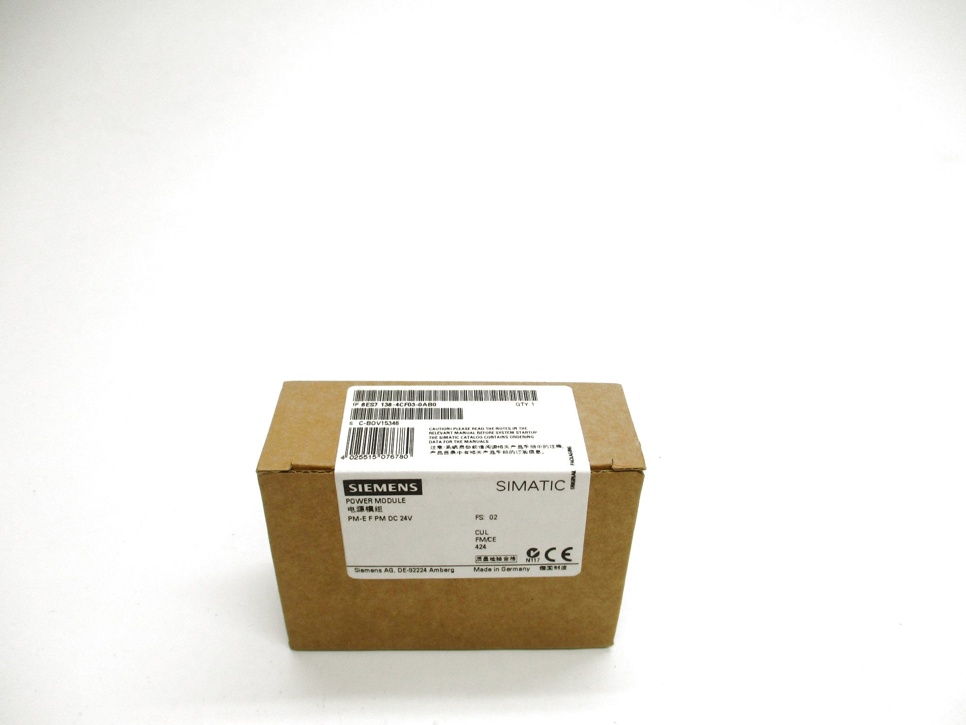 SIEMENS 6ES7138-4CF03-0AB0 NSFS