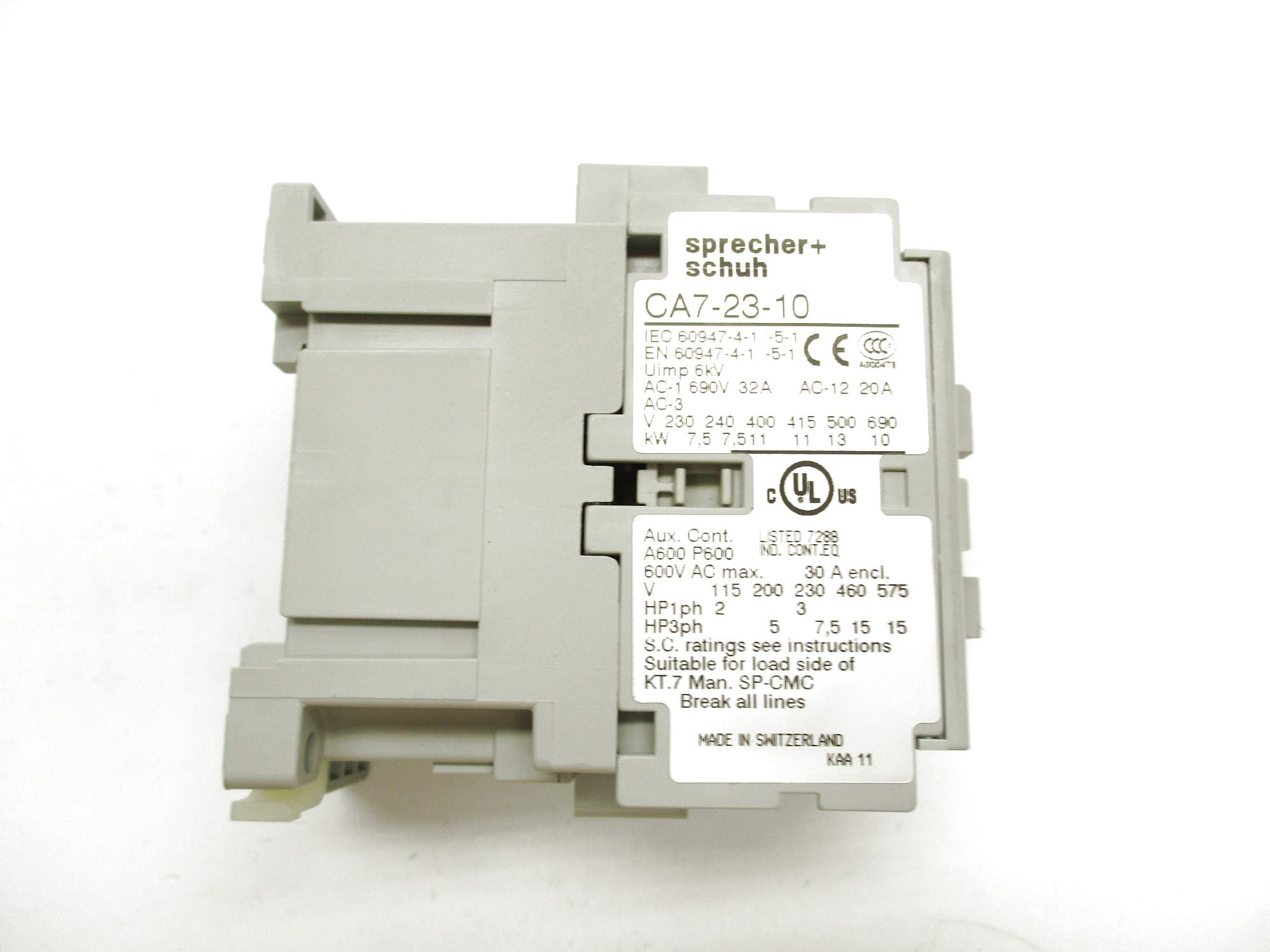 SPRECHER+SCHUH CA7-23-10 110/120V NSMP