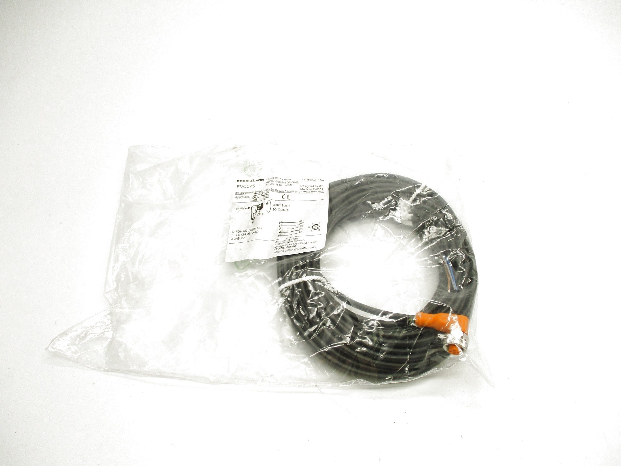 IFM EFECTOR EVC075 ADOAH050MSS0010H05 60VAC/DC NSMP