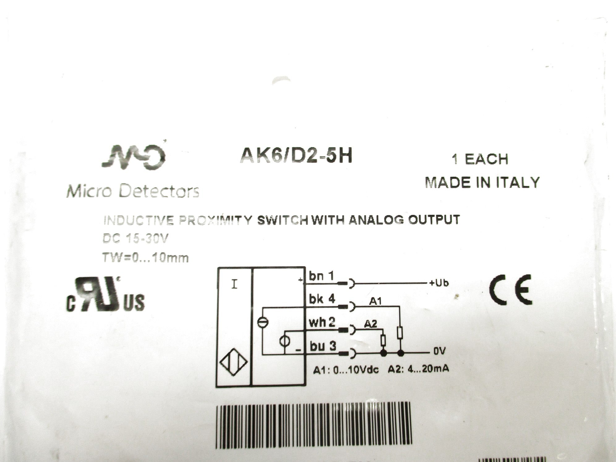 MICRO DETECTORS AK6/D2-5H NSMP