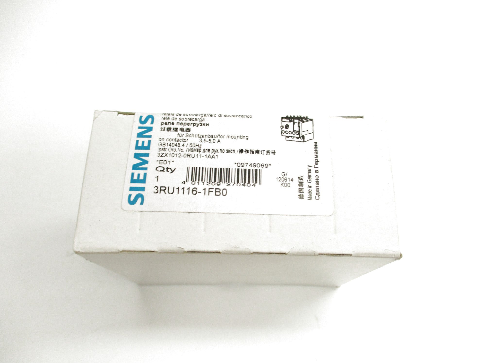 SIEMENS 3RU1116-1FB0 600VAC 3.5-5.0A NSMP