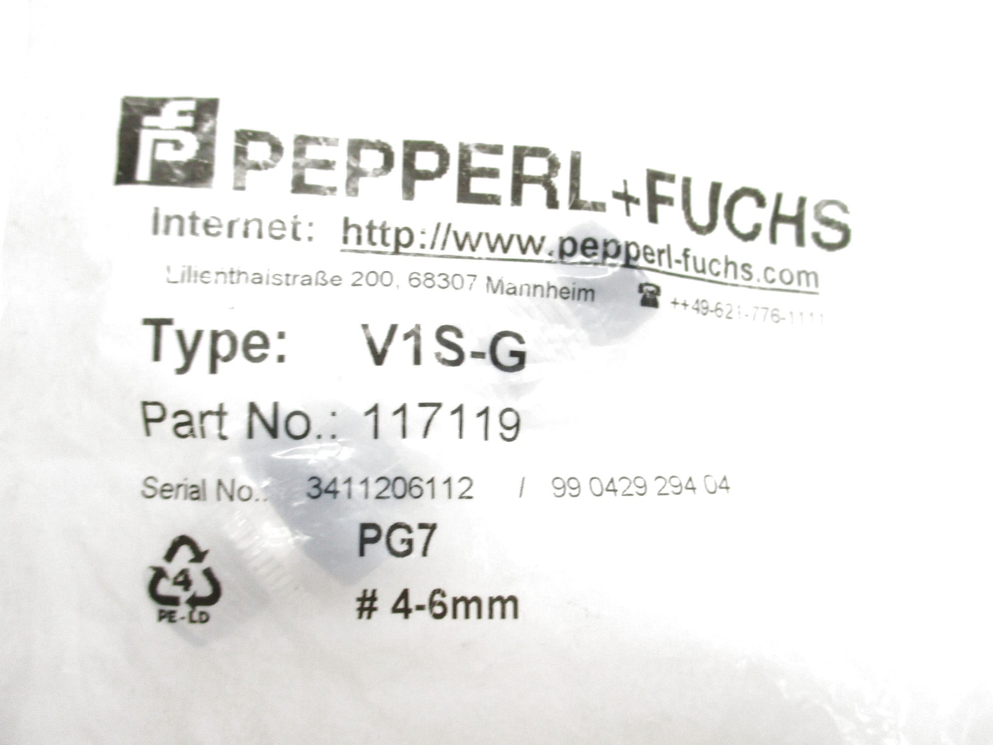 PEPPERL+FUCHS V1S-G NSMP