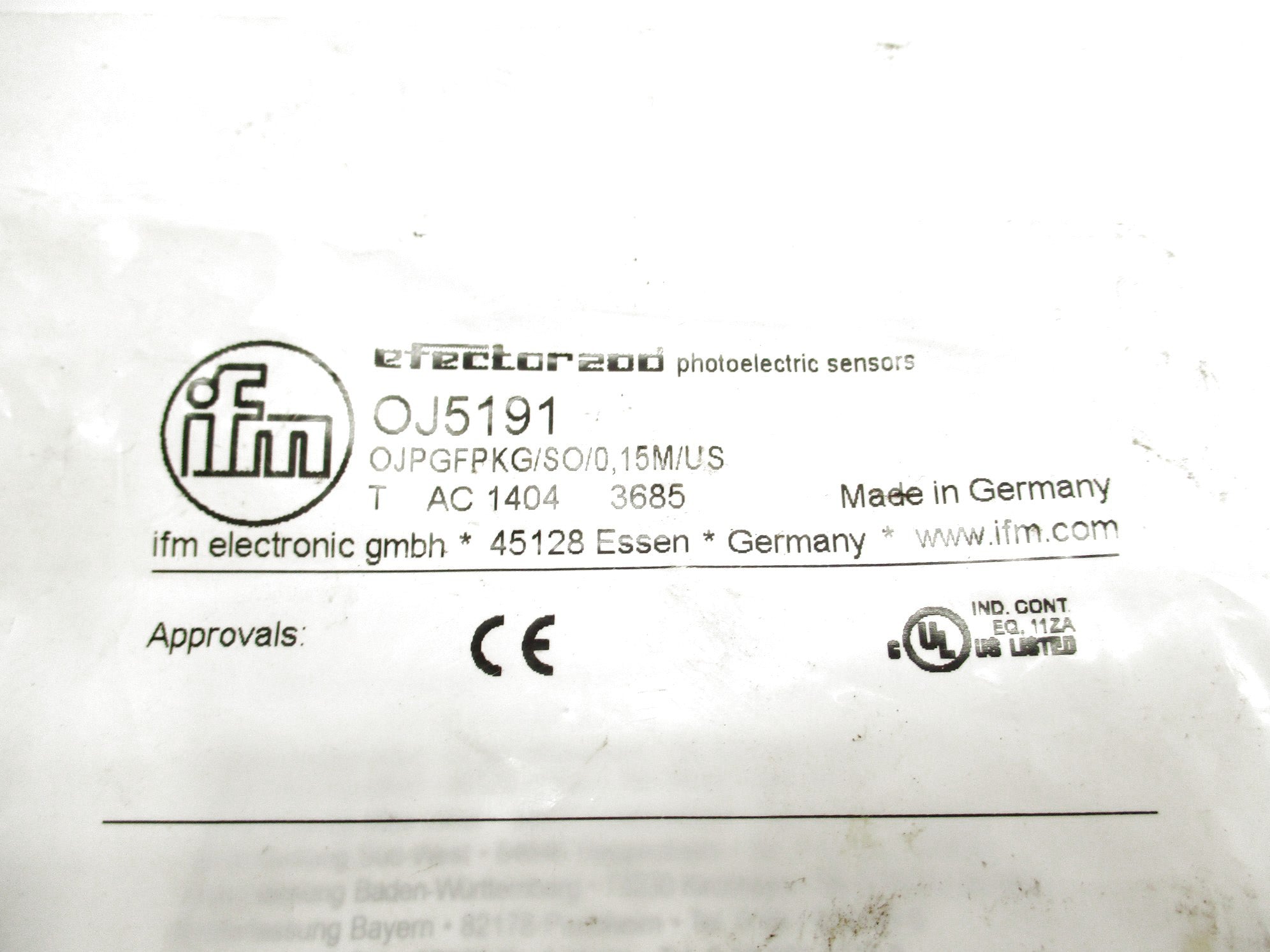 IFM EFECTOR OJ5191 NSMP
