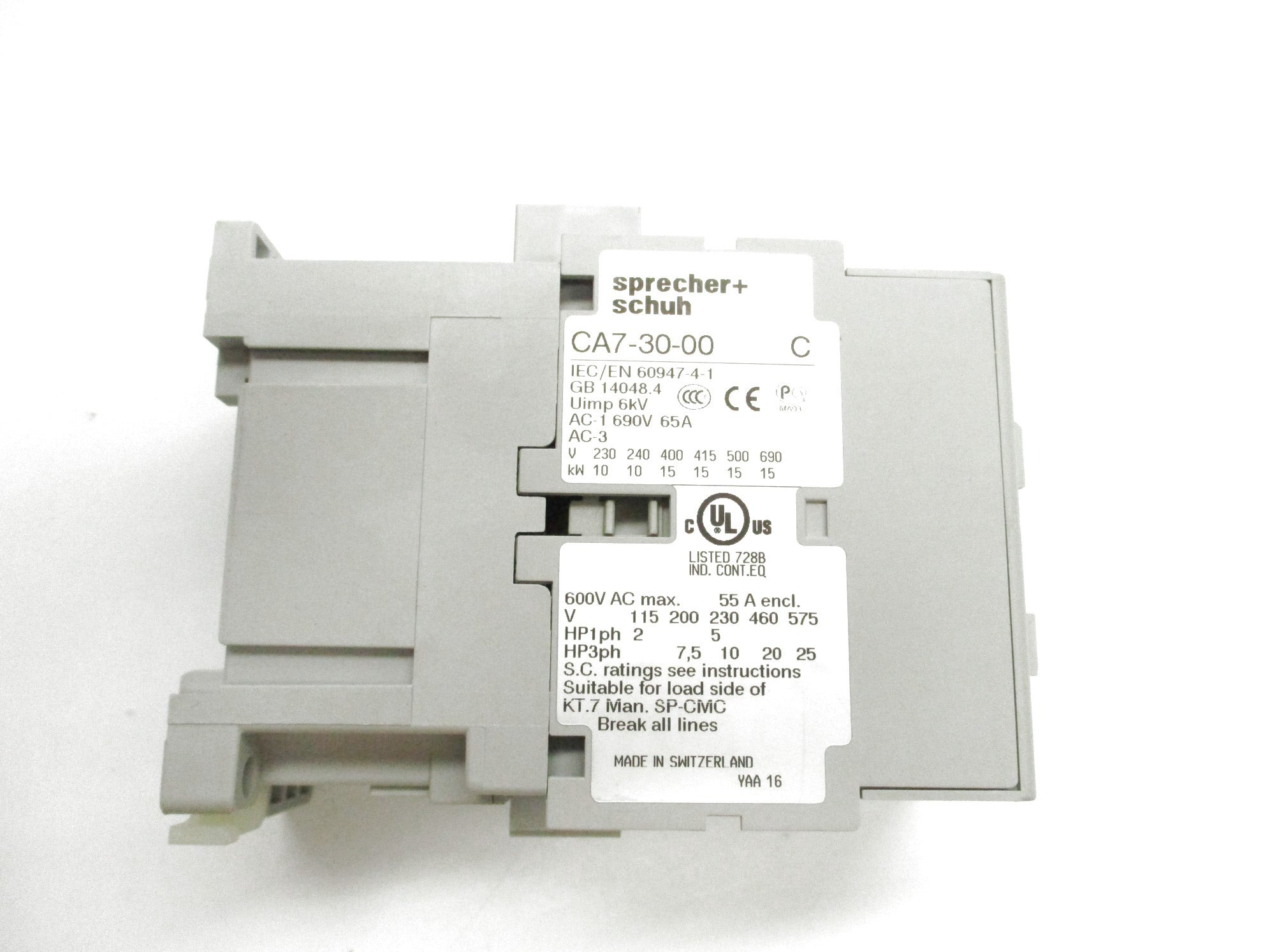 SPRECHER+SCHUH CA7-30-00-277 SER. C 240/277V NSMP