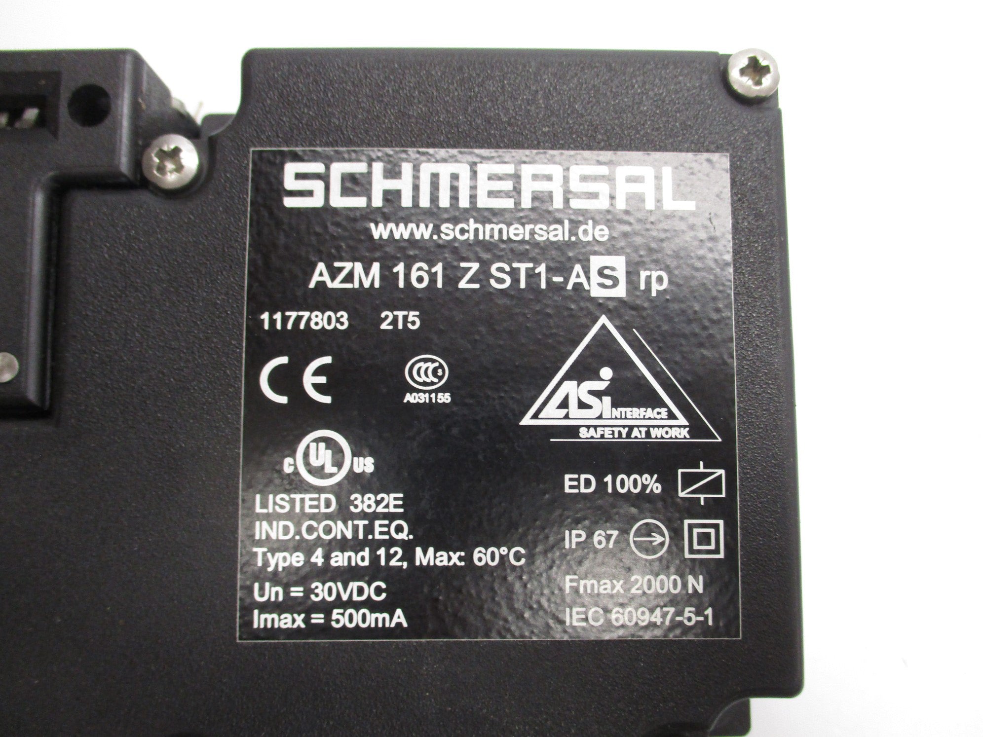 SCHMERSAL AZM161Z-ST1-AS-RP UNMP
