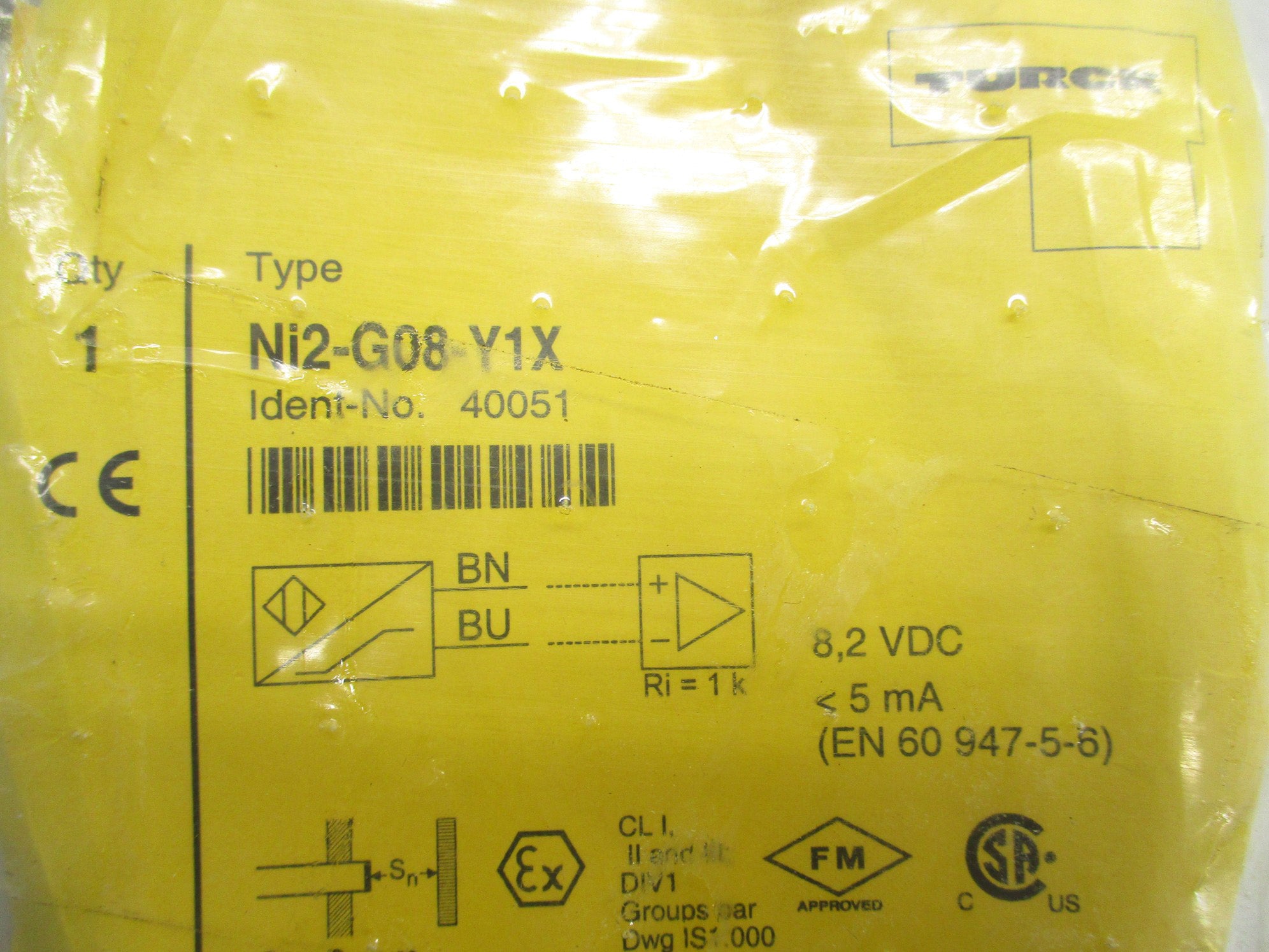 TURCK Ni2-G08-Y1X NSMP