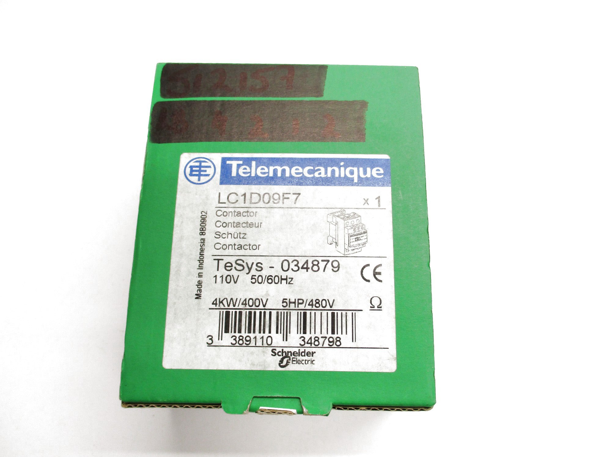 TELEMECANIQUE LC1D09F7 110V NSMP