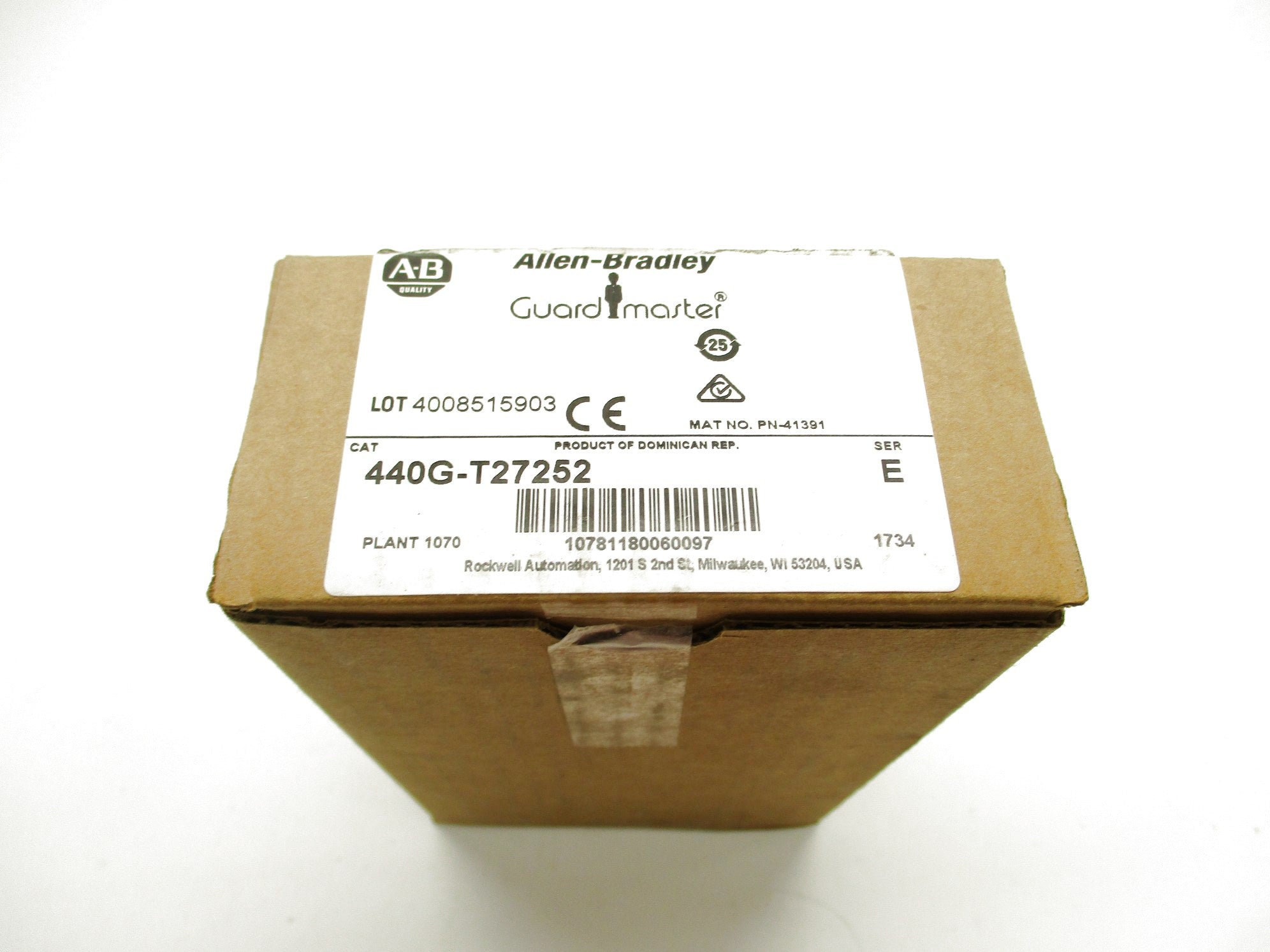 ALLEN BRADLEY 440G-T27252 SER. E (BR/WH) NSMP