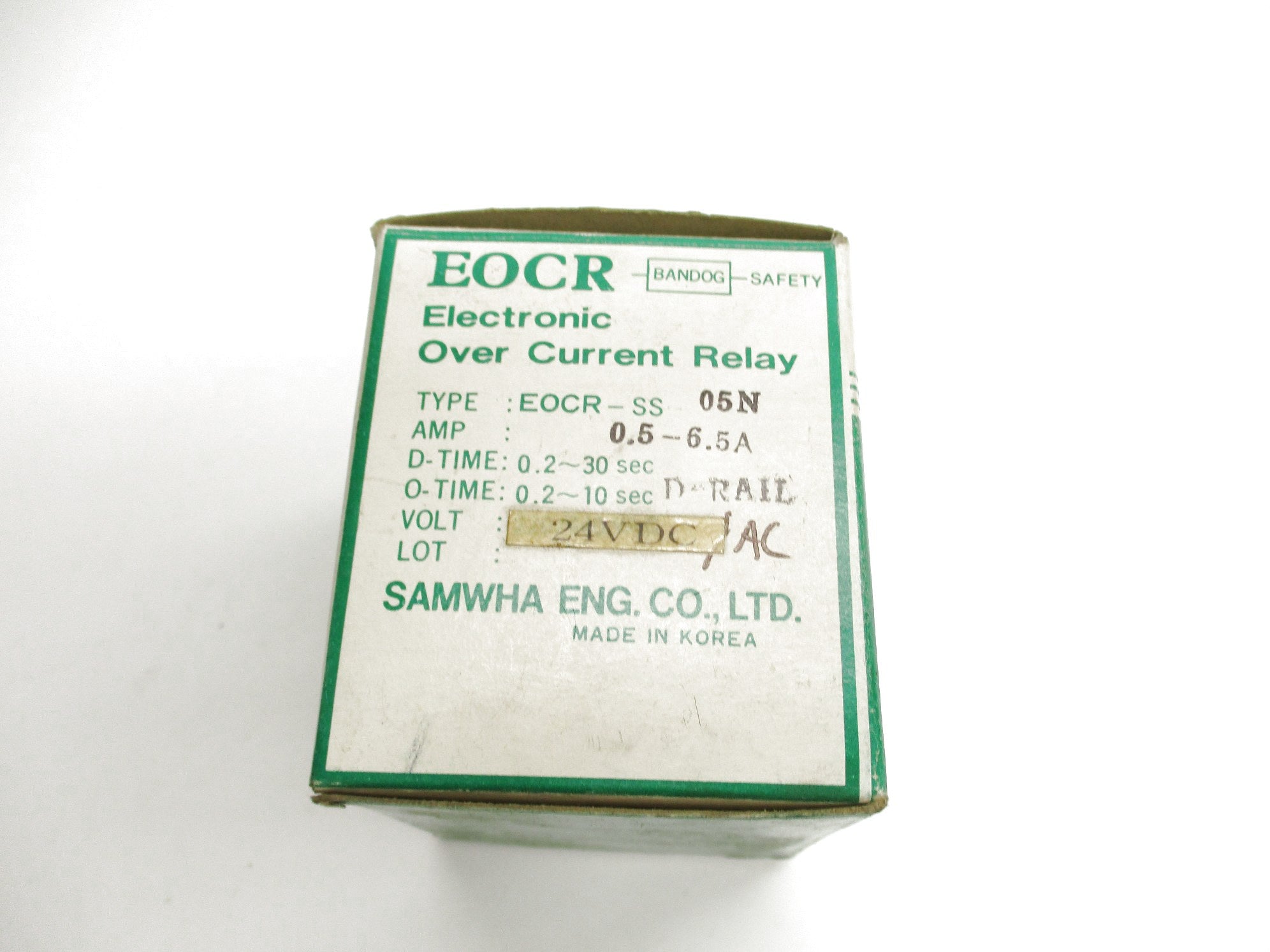 SAMWHA EOCR-SS05N 24VDC 0.5-6.5A NSMP