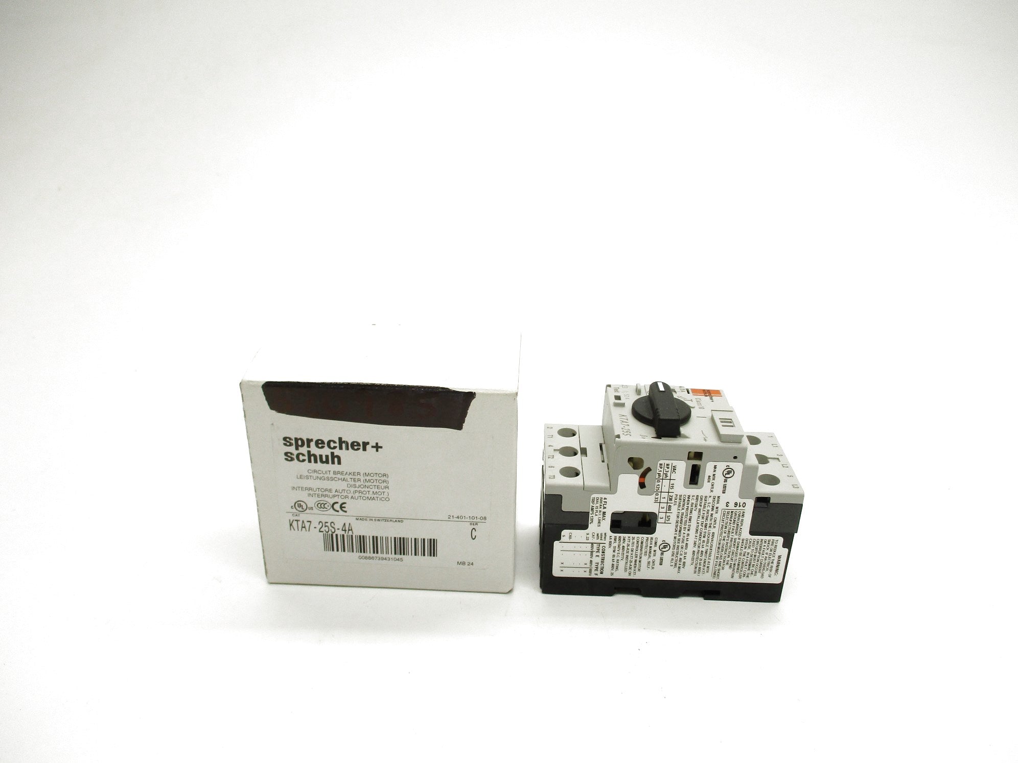 SPRECHER+SCHUH KTA7-25S-4.0A SER. C 2.5-4A 690V NSMP
