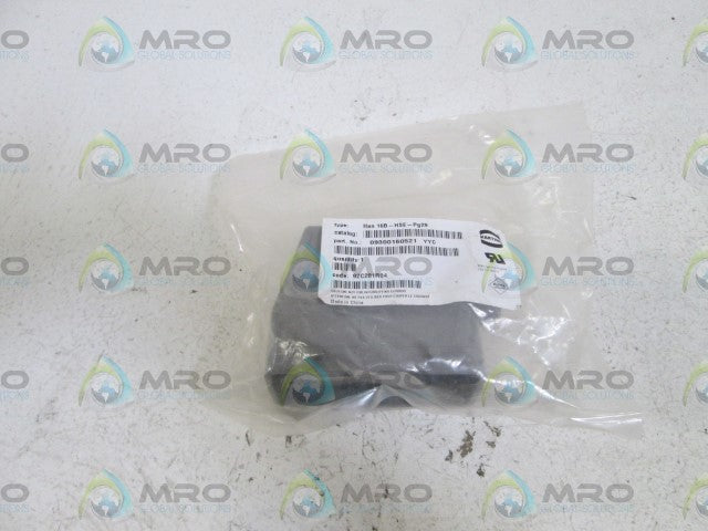 HARTING CONNECTOR HOOD 09300160521 / Han 16B-HSE-Pg29 *NEW IN BAG*