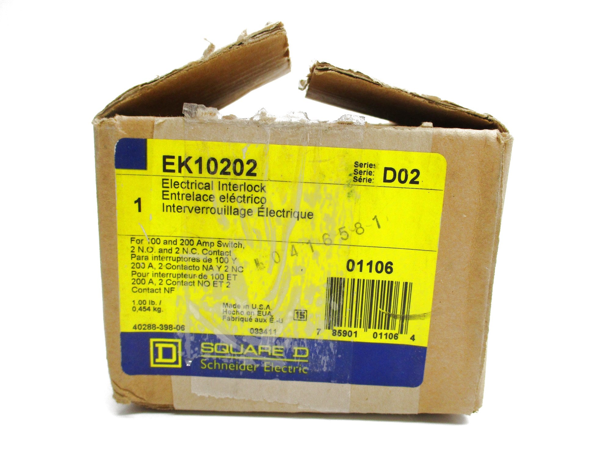 SQUARE D EK10202 SER. D02 NSMP