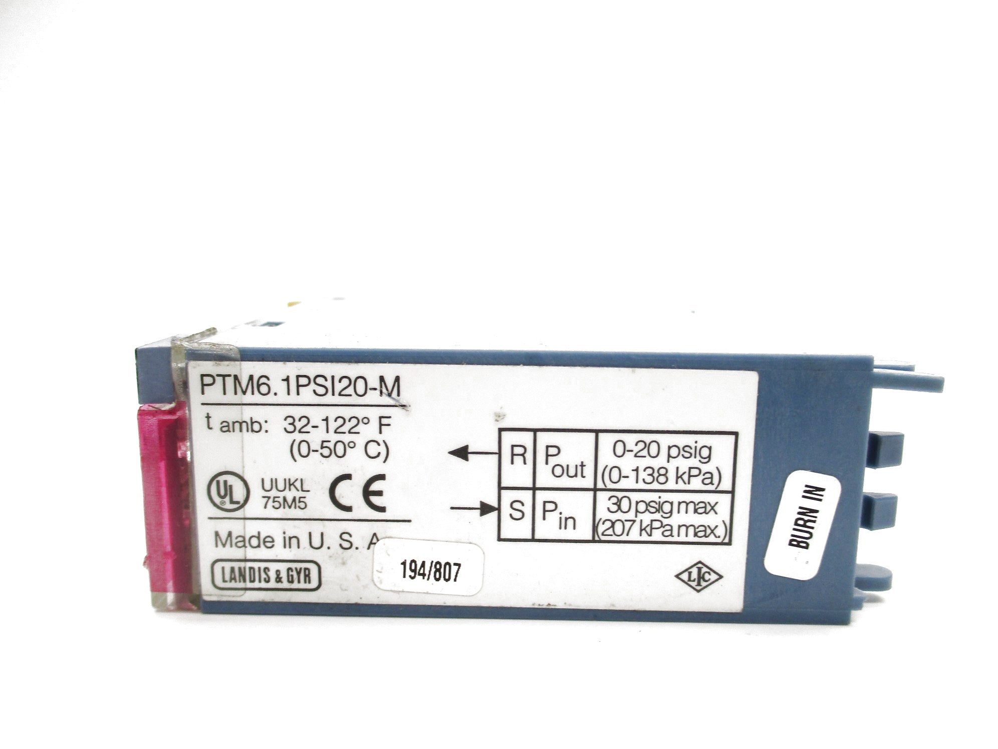 LANDIS&GYR PTM6.1PSI20-M (AS PICTURED) UNMP