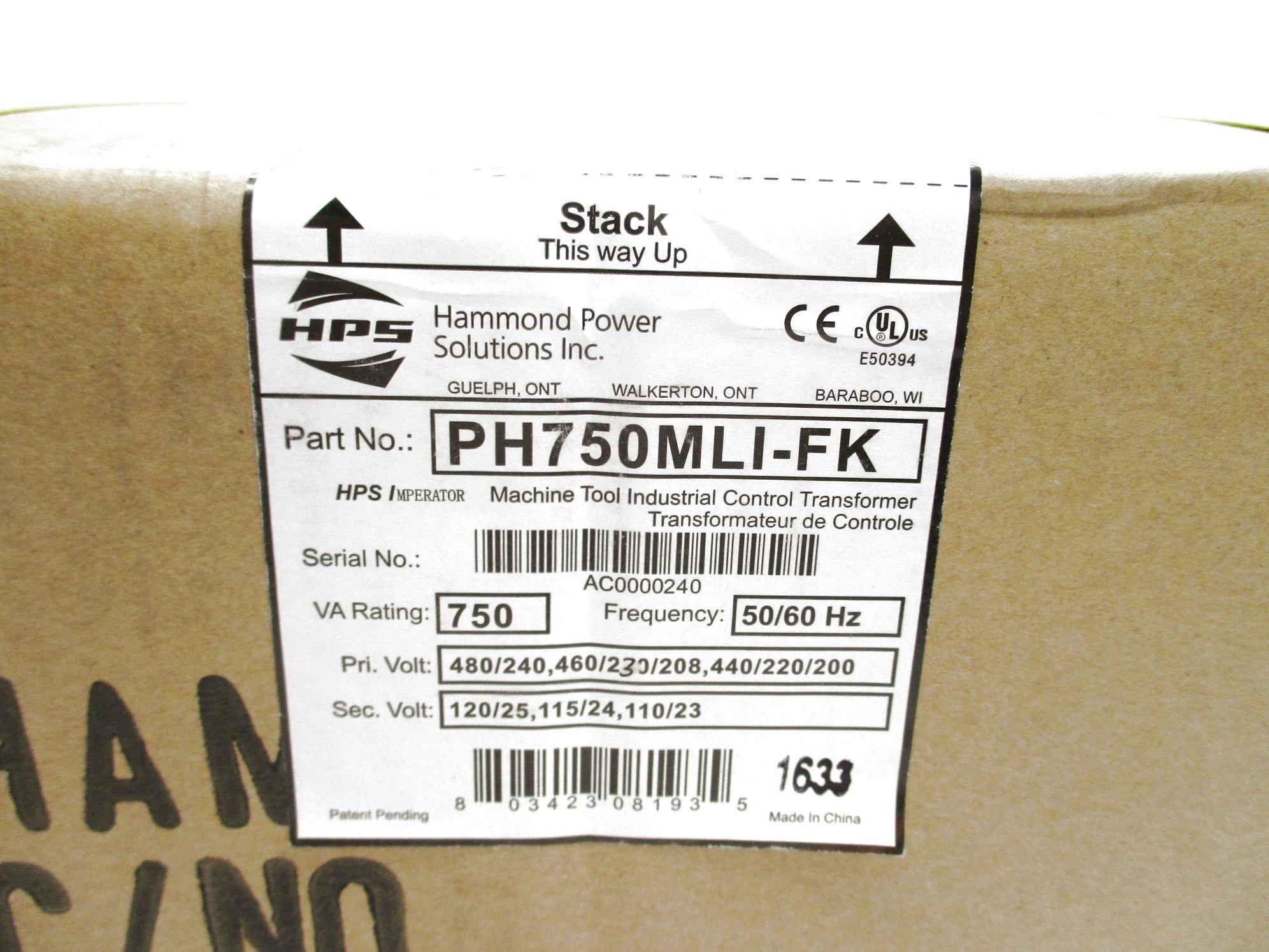 HPS PH750MLI-FK NSFS