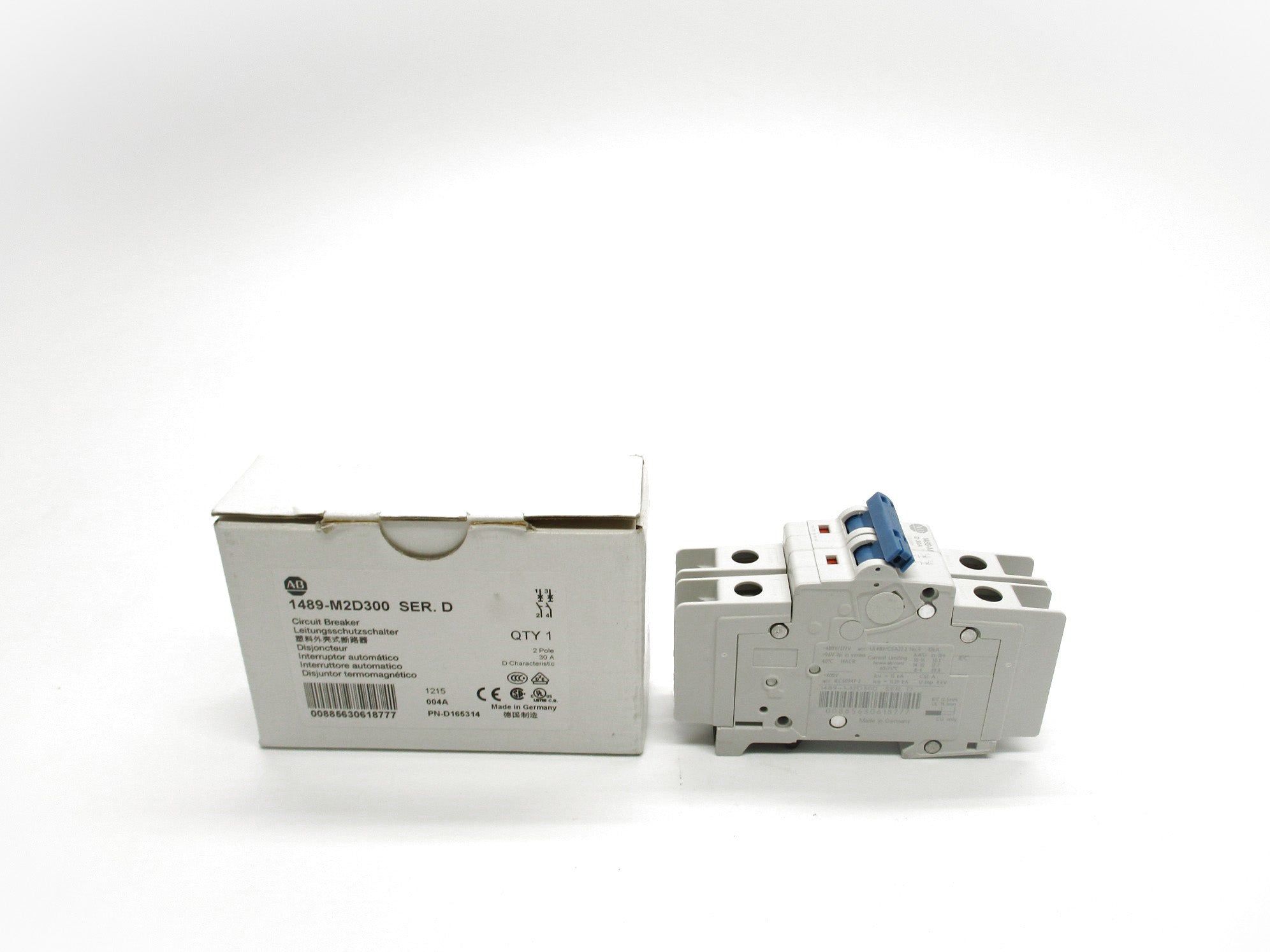 ALLEN BRADLEY 1489-M2D300 SER. D 30A 480/277V NSMP