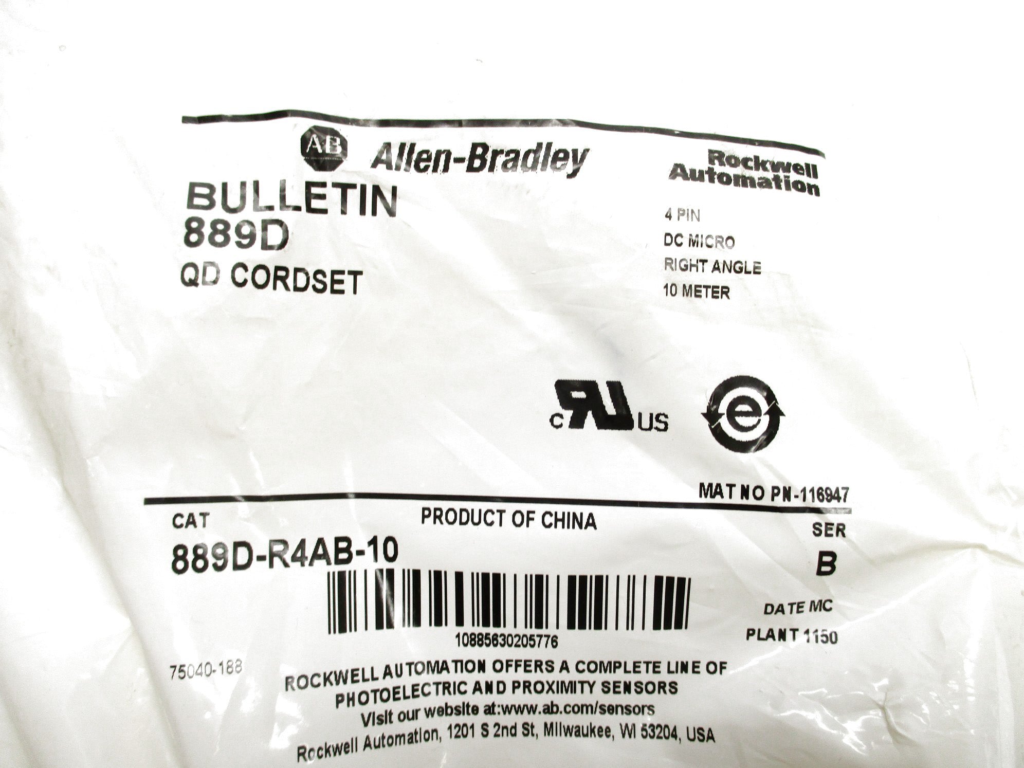 INDUSTRIAL SPARE PART 889D-R4AB-10 SER. B (WH) NSMP