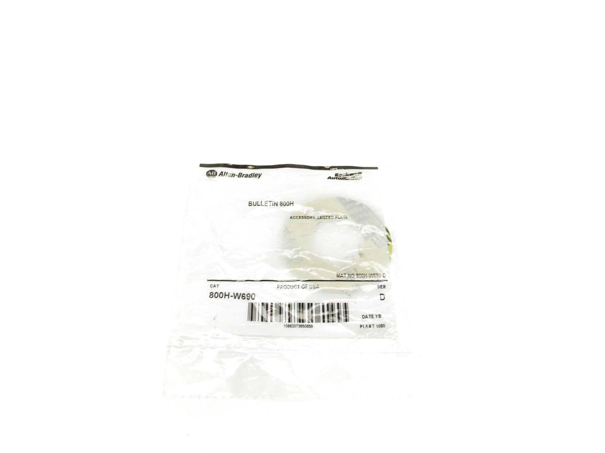 INDUSTRIAL SPARE PART 800H-W690 SER. D (WH) NSMP