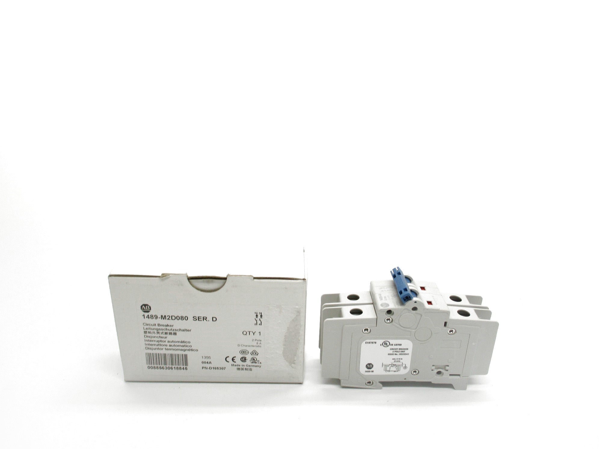 ALLEN BRADLEY 1489-M2D080 SER. D 8A 480/277V NSMP