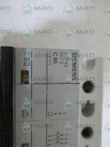 SIEMENS 5SP4380-7 CIRCUIT BREAKER  UNMP