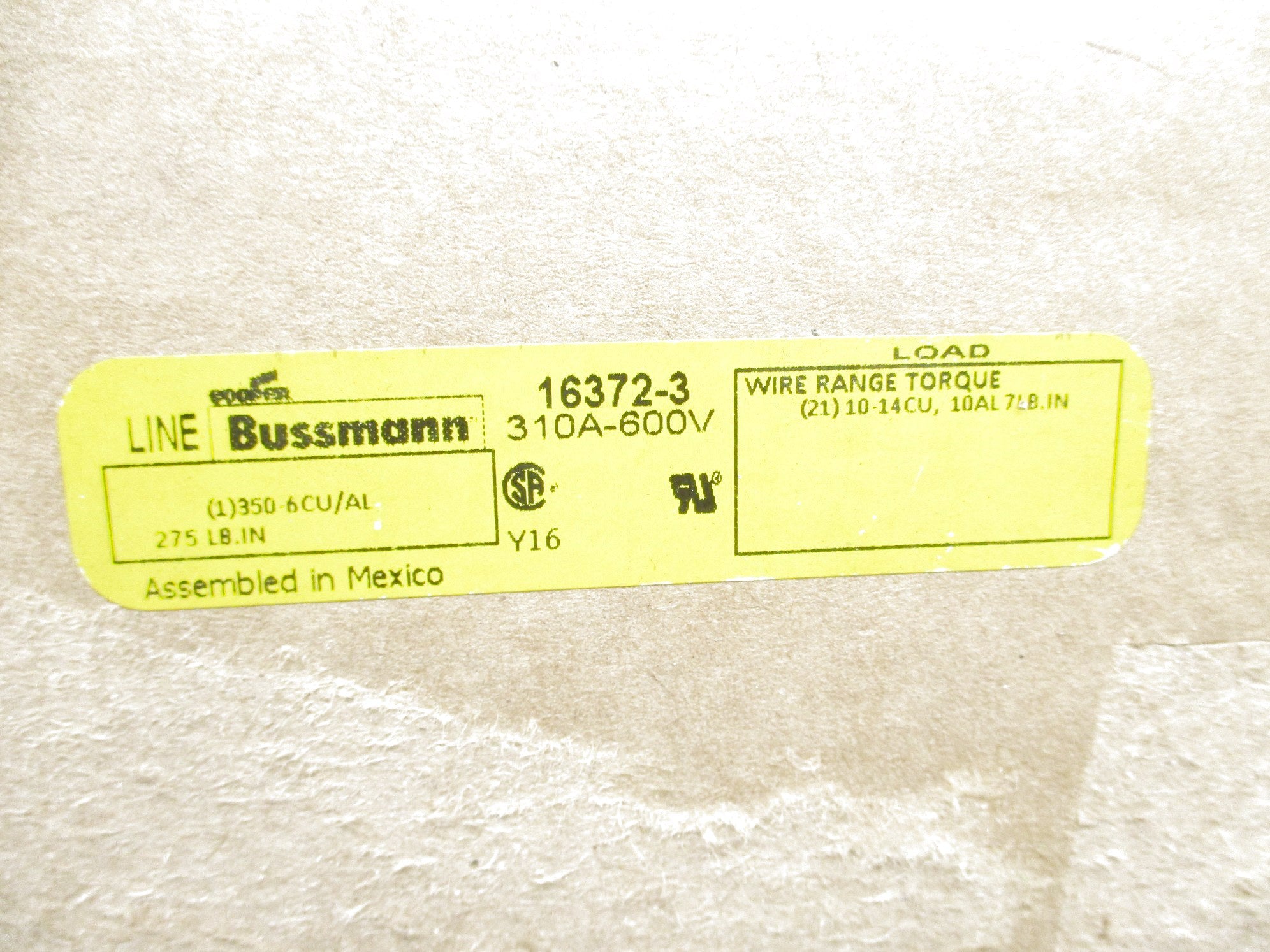 BUSSMANN 16372-3 NSMP
