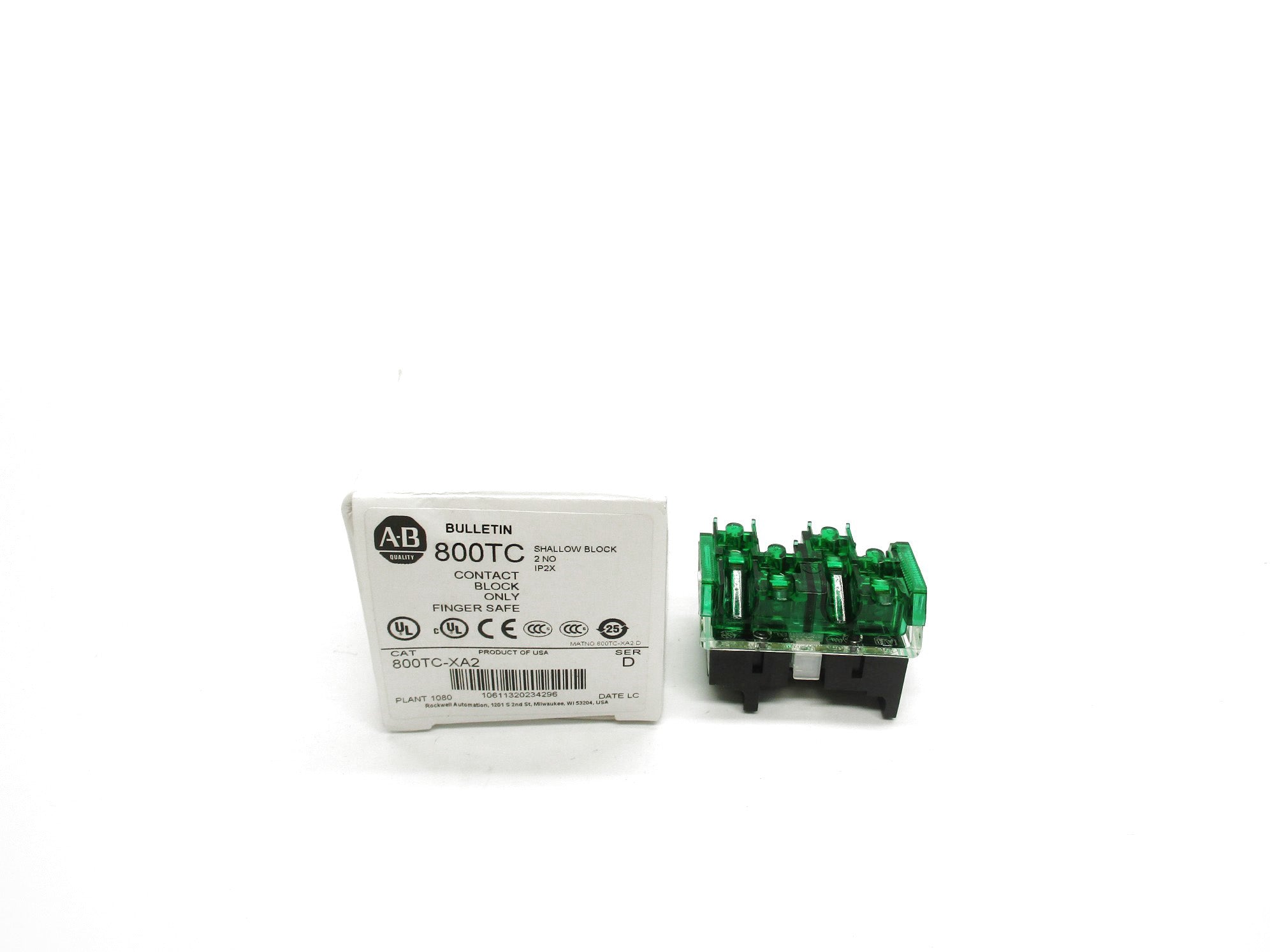 ALLEN BRADLEY 800TC-XA2 SER. D (WH) NSMP