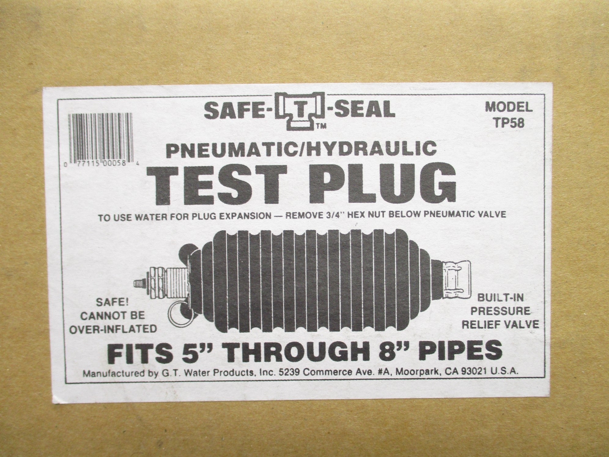 SAFE-T-SEAL TP578 NSFS