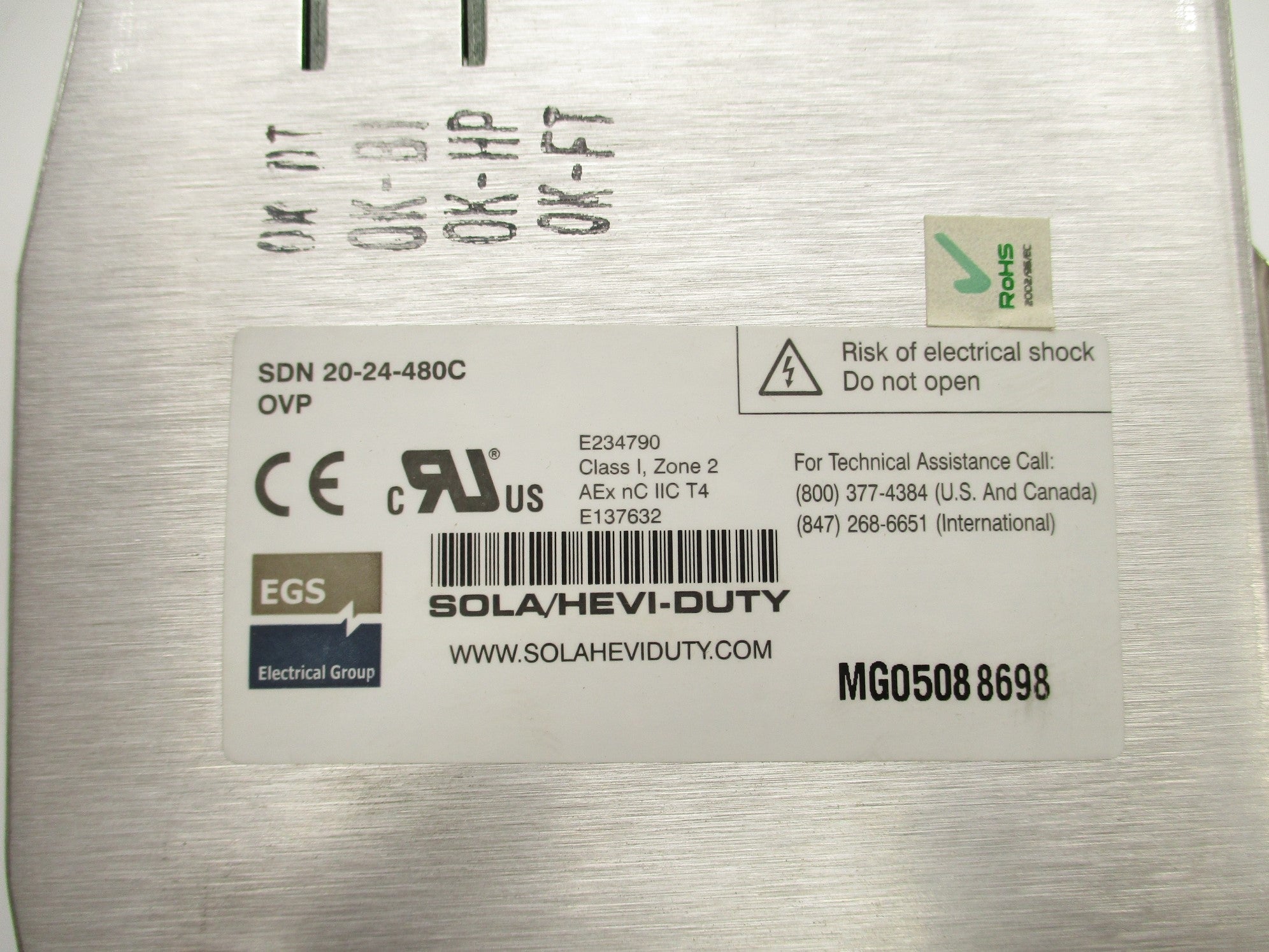 SOLA SDN20-24-480C NSMP