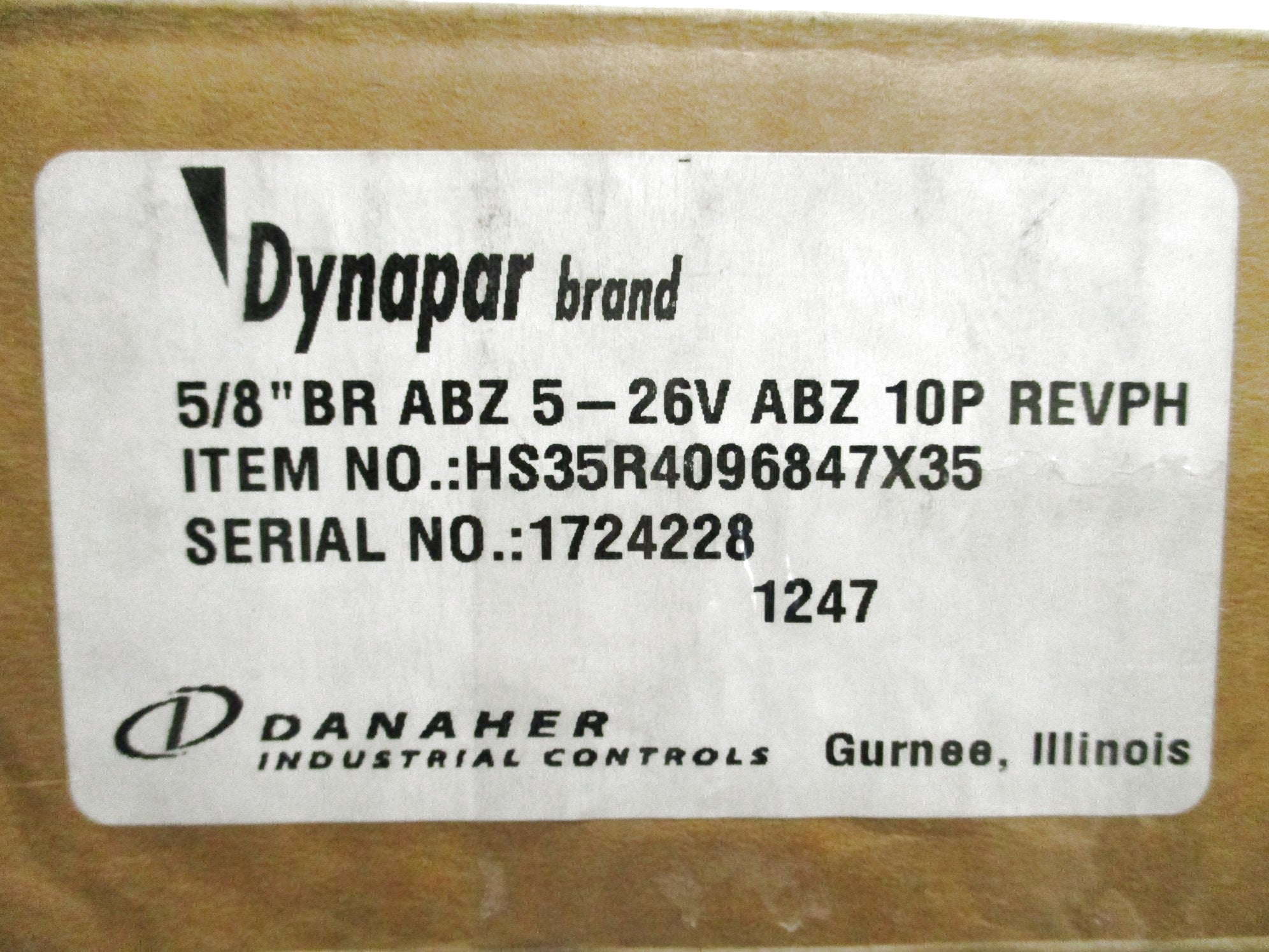 DYNAPAR HS35R4096847X35 NSMP