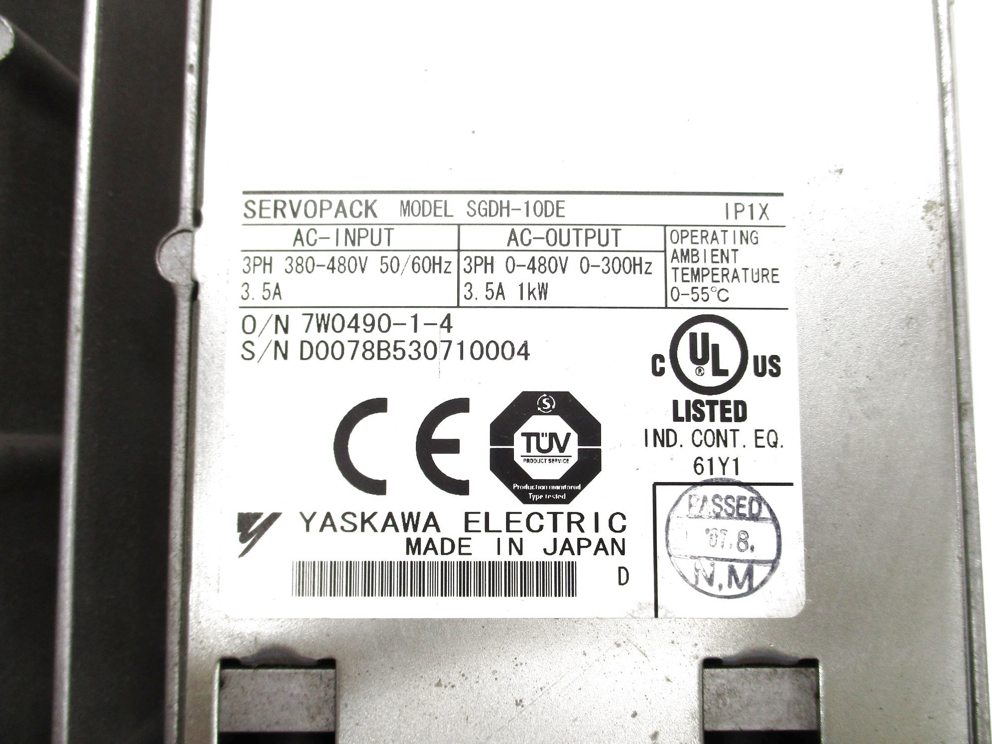 YASKAWA SGDH-10DE UNMP