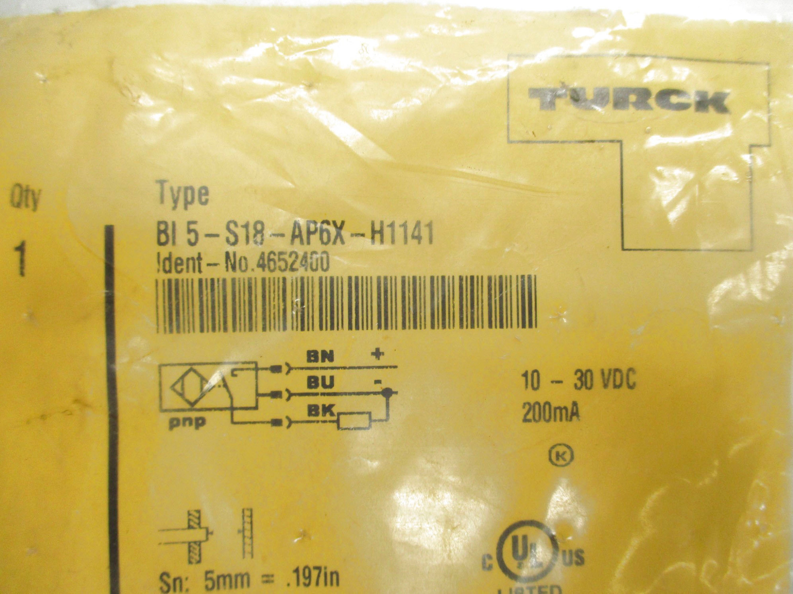 TURCK BI5-S18-AP6X-H1141 4652400 NSMP