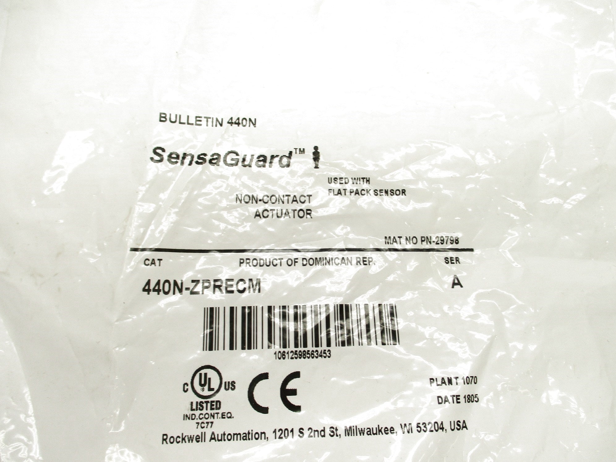 ALLEN BRADLEY 440N-ZPRECM SER. A (WH) NSMP