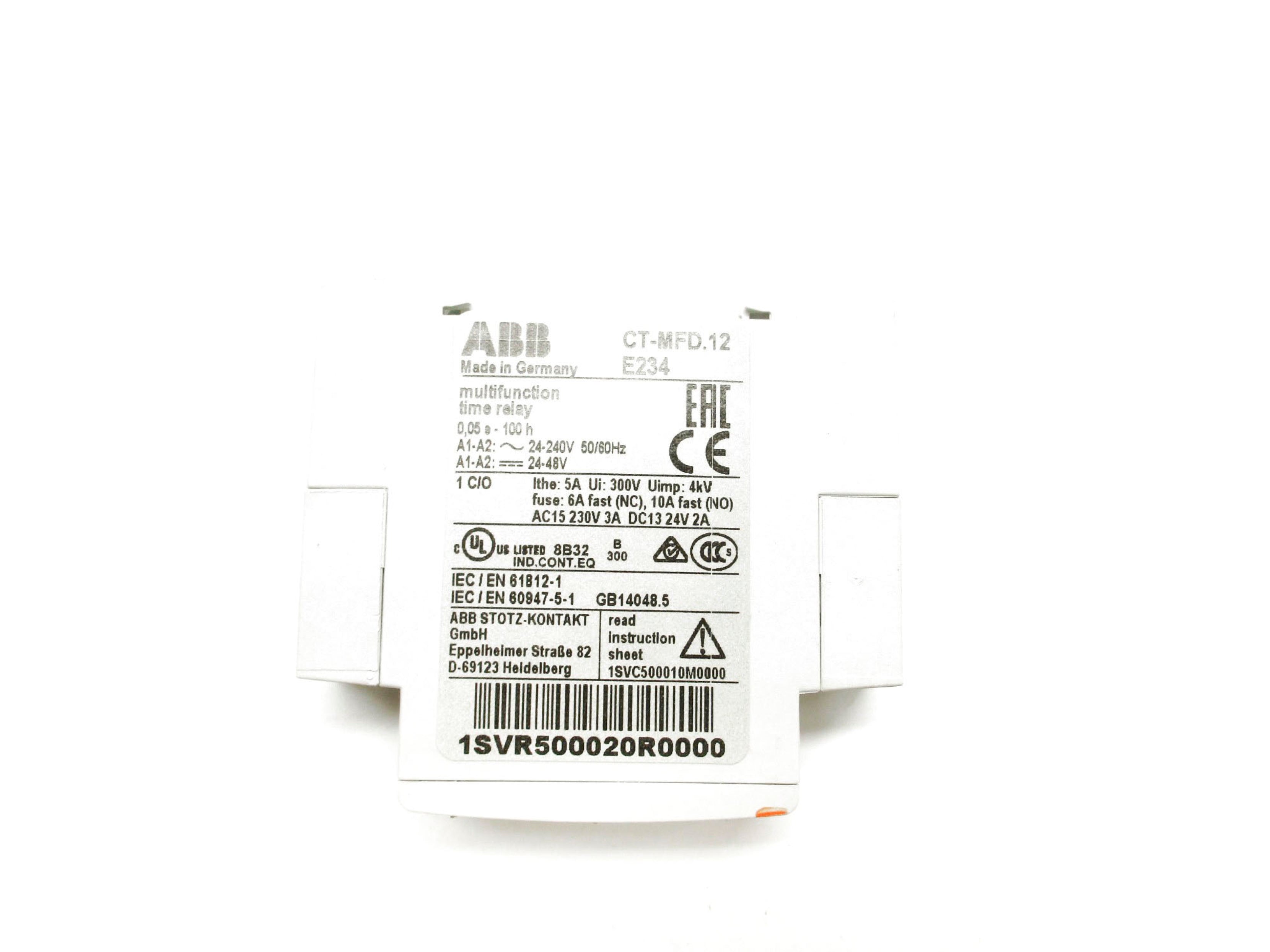 ABB 1SVR500020R0000 CT-MFD.12 24-240V 10A NSMP