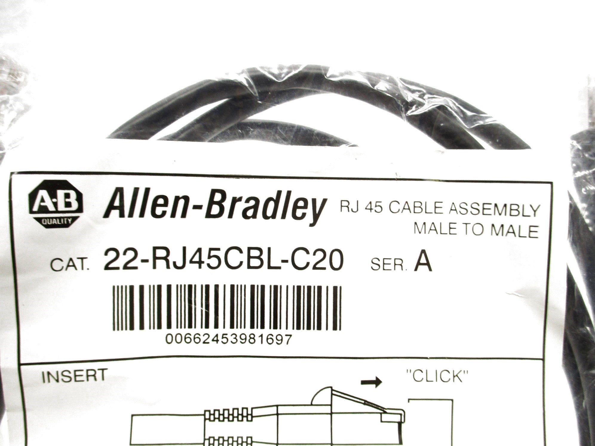 ALLEN BRADLEY 22-RJ45CBL-C20 SER. A NSMP
