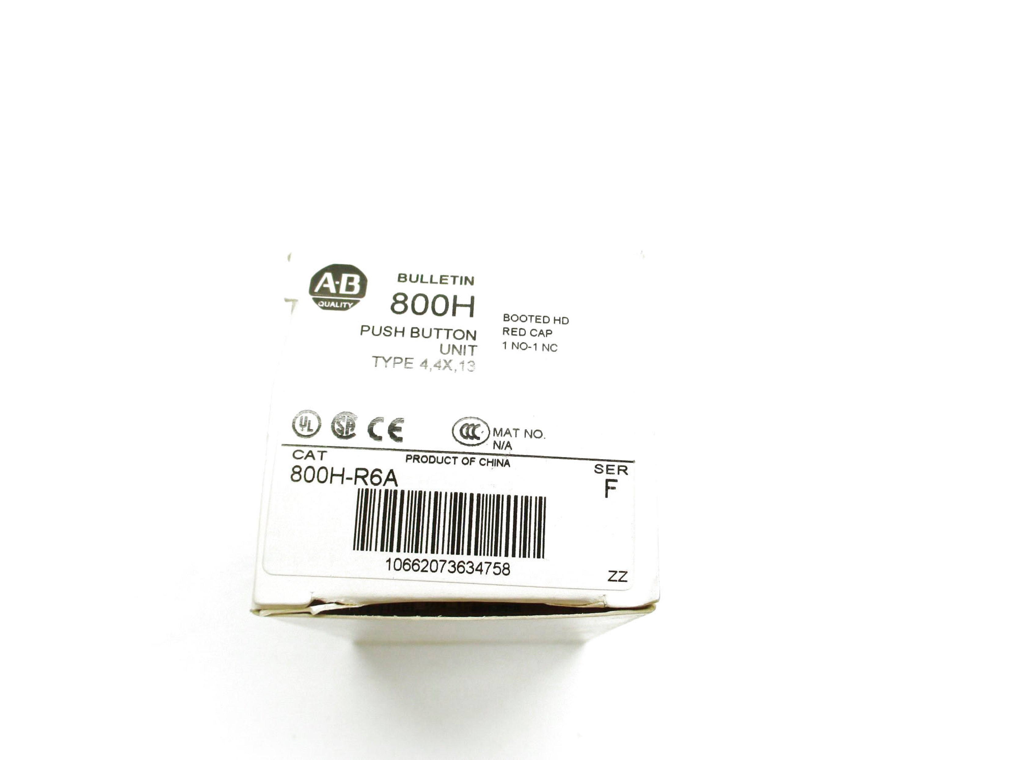 ALLEN BRADLEY 800H-R6A SER. F (WH) NSMP