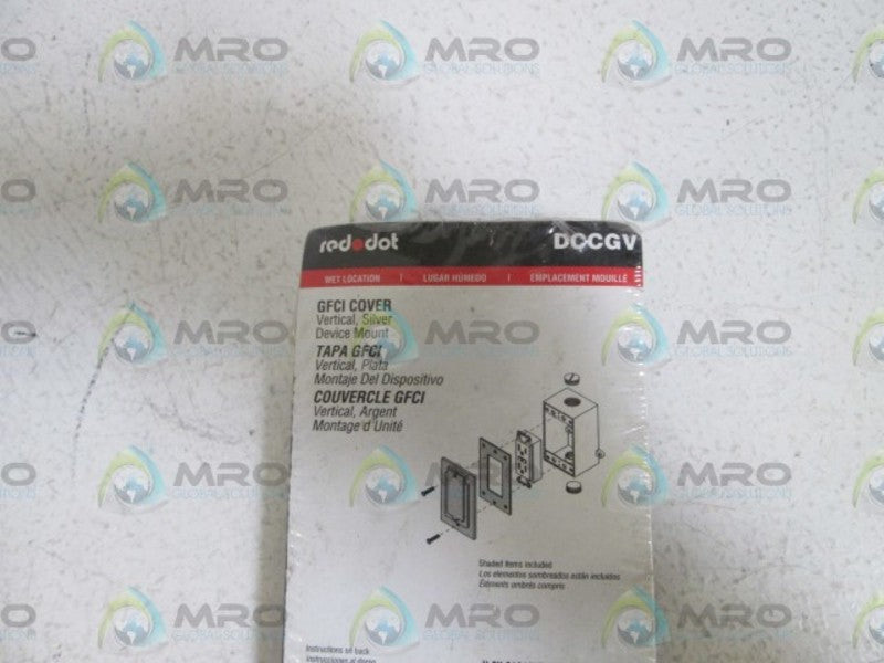 RED DOT DCCGV GFCI COVER *NEW IN ORIGINAL PACKAGE*