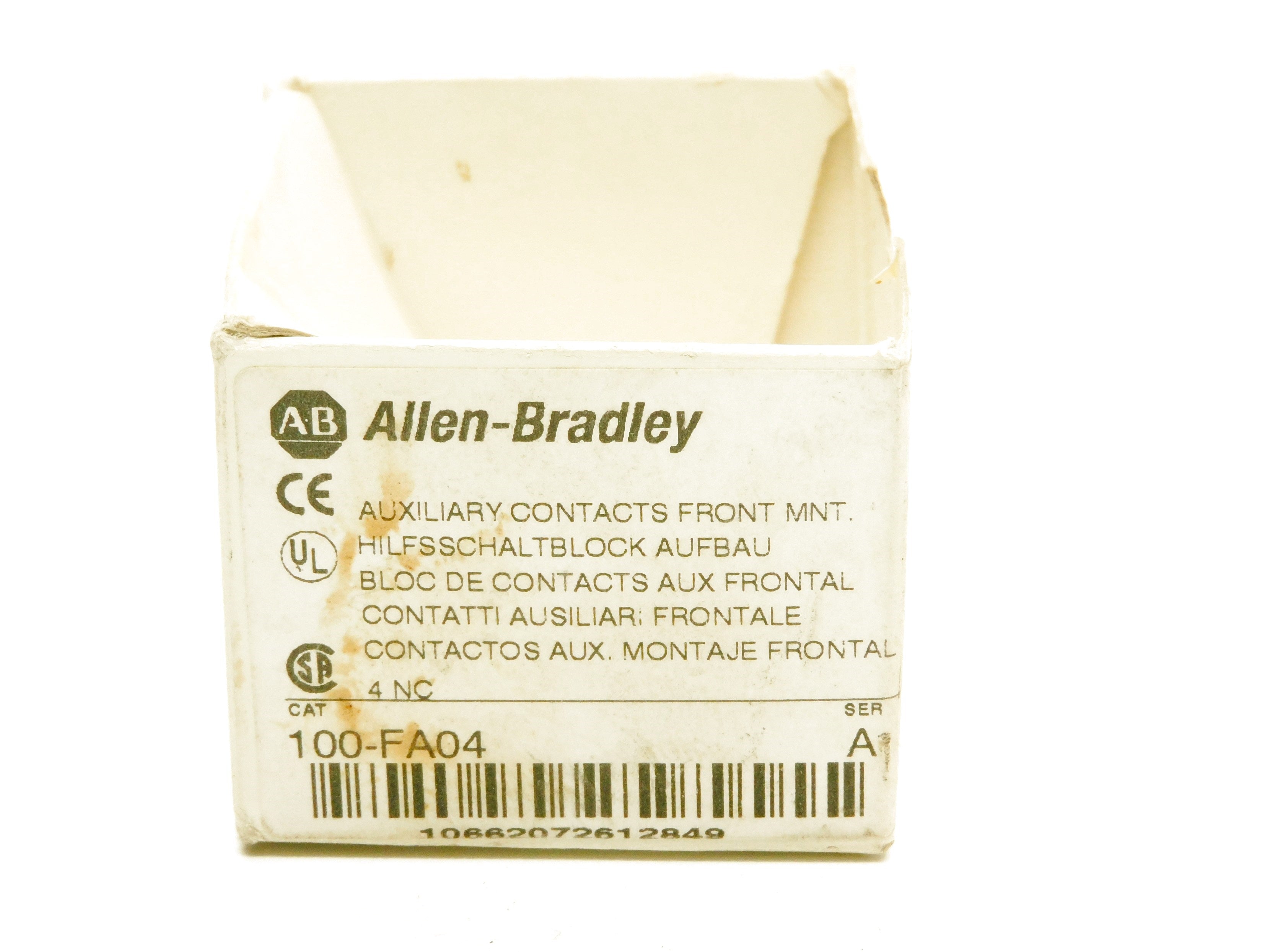ALLEN BRADLEY 100-FA04 SER. A (WH) NSMP